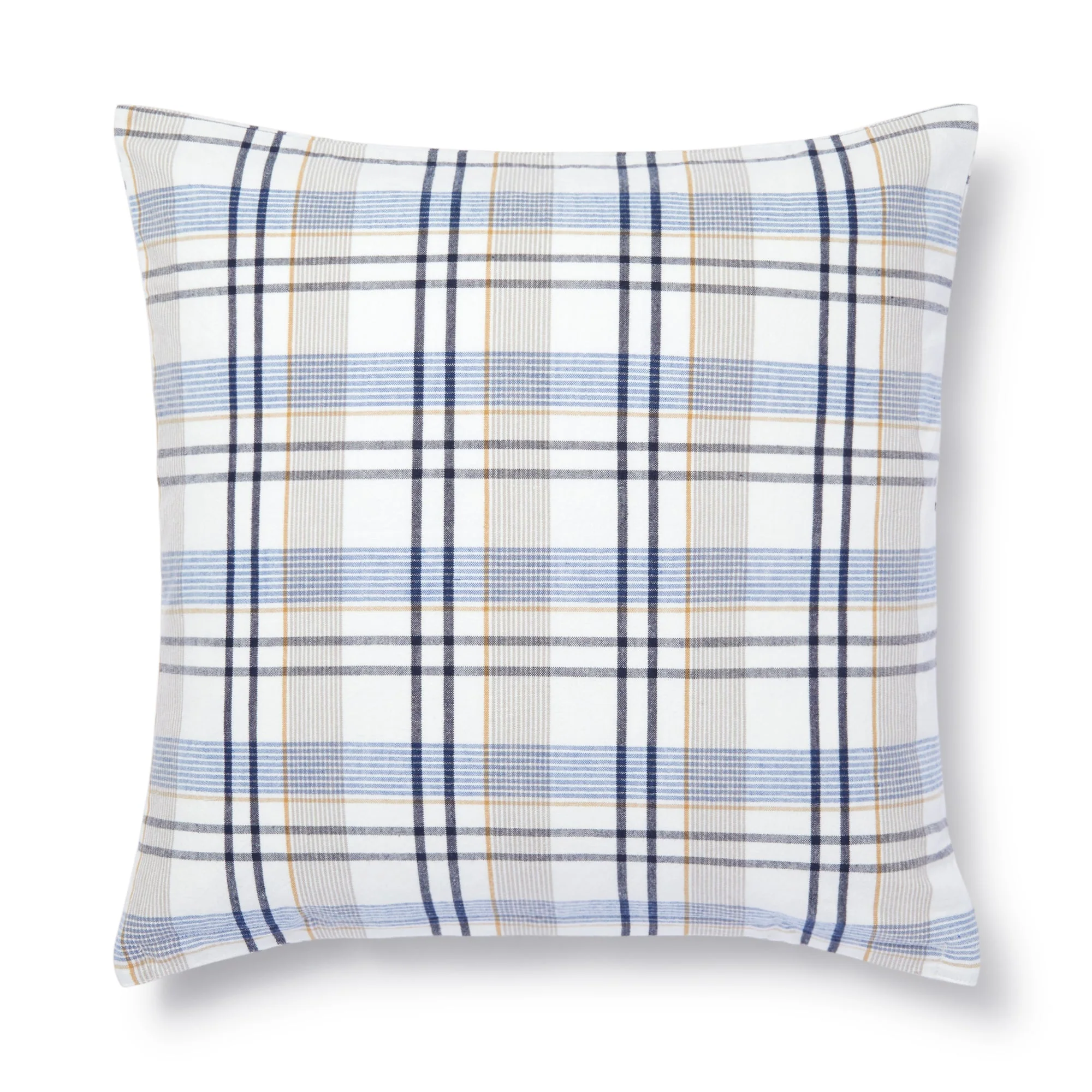 Indian Cotton Madras Check Cushion Cover