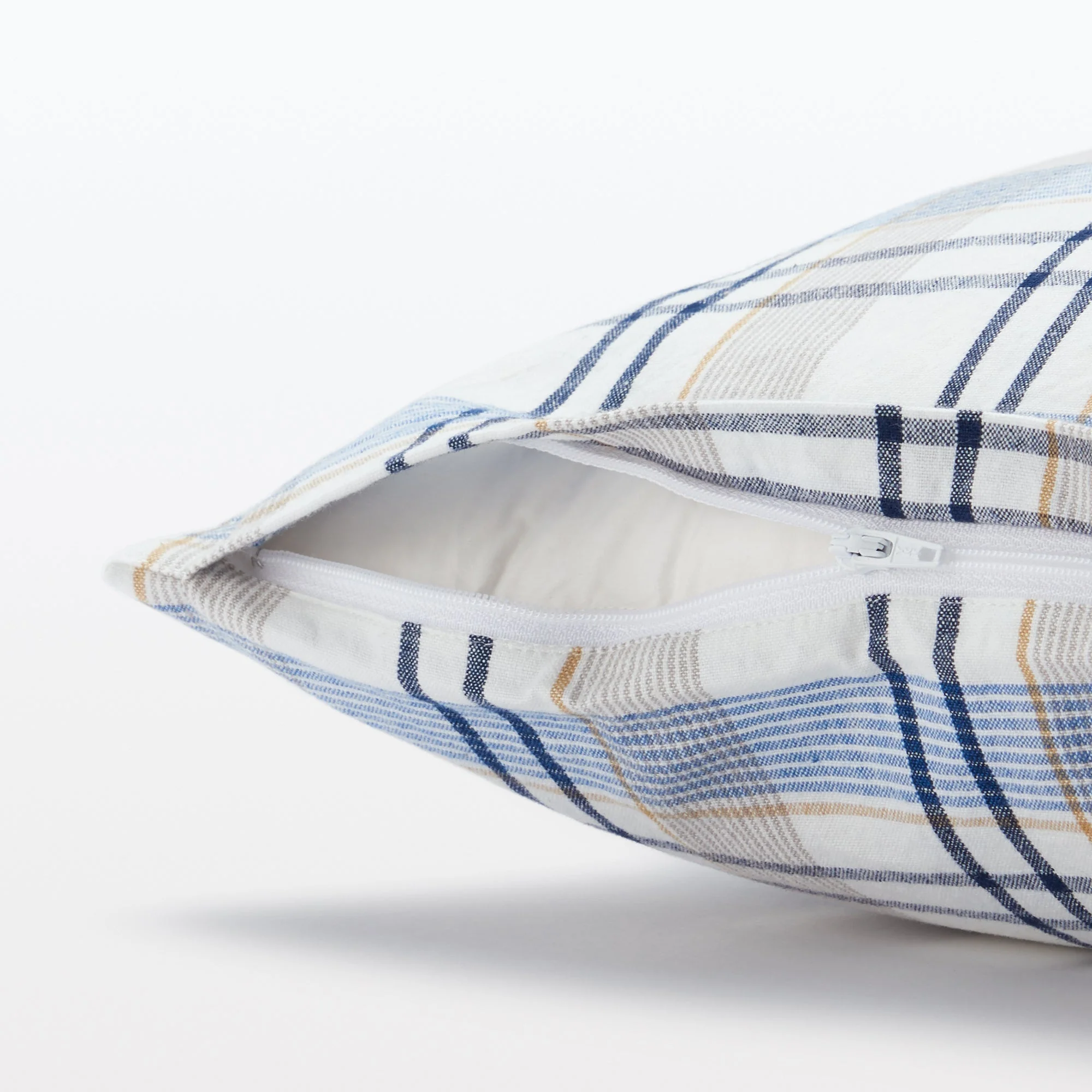 Indian Cotton Madras Check Cushion Cover - Image 3