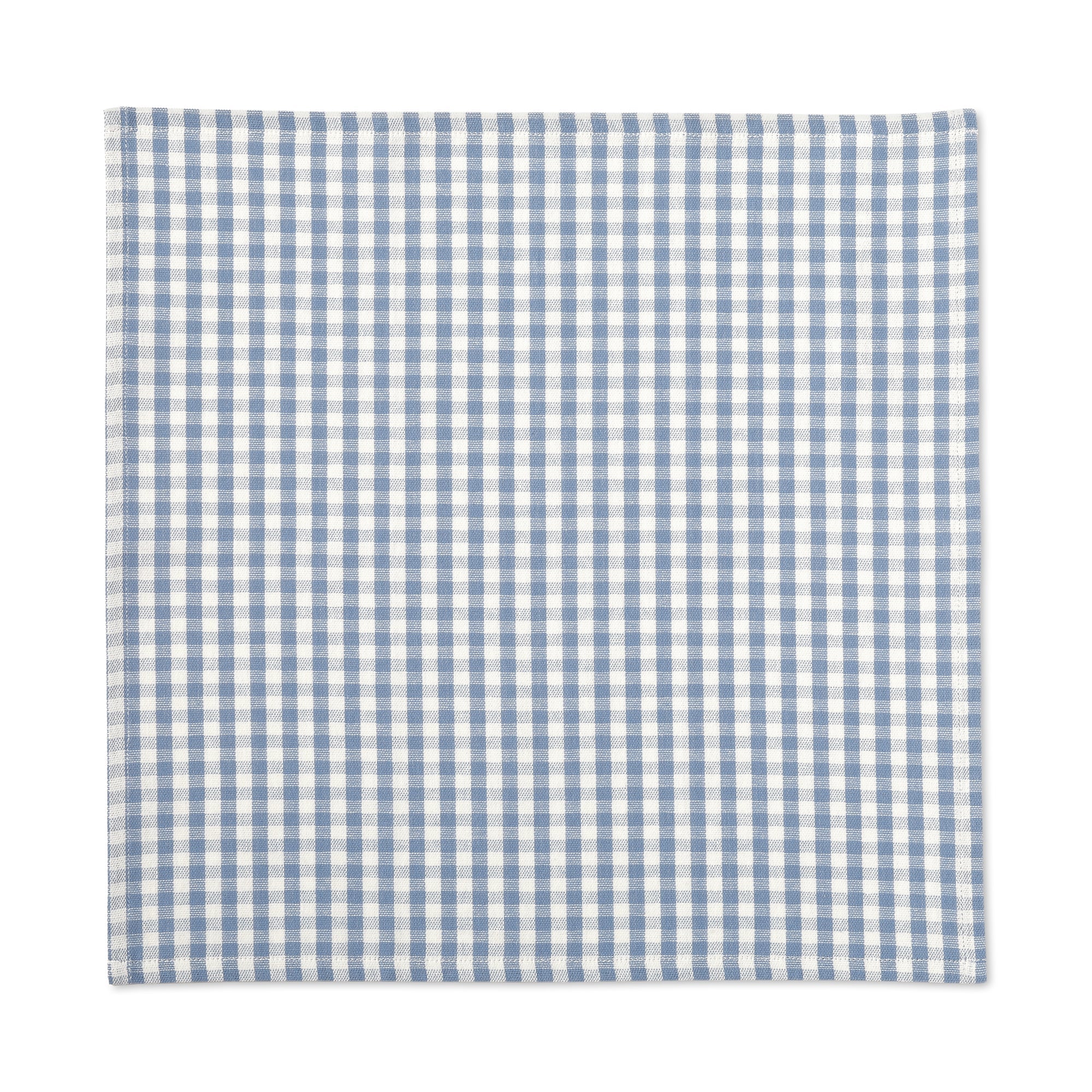 Indian Cotton Napkin - Off-white x Blue