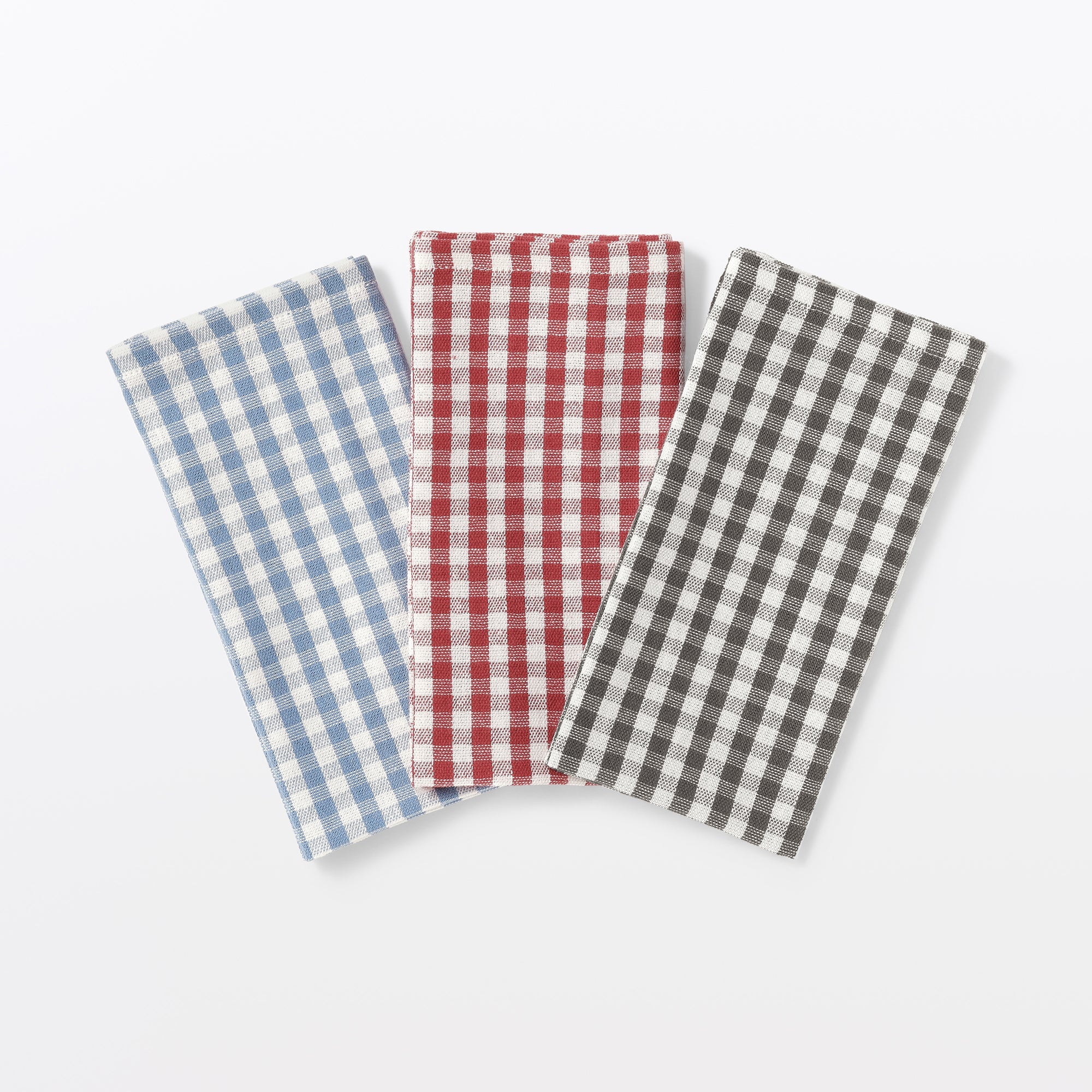 Indian Cotton Napkin - Off-white x Blue - Image 5