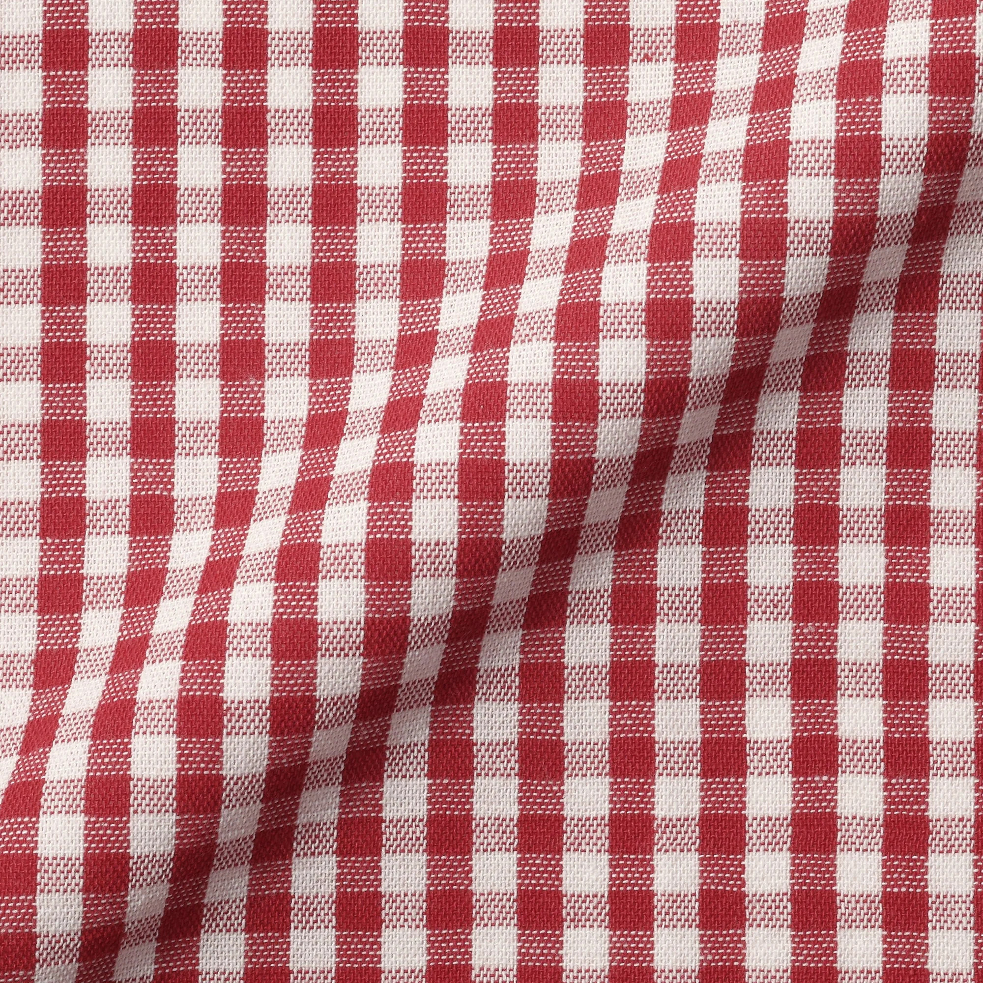 Indian Cotton Napkin - Off-white x Red - Image 4