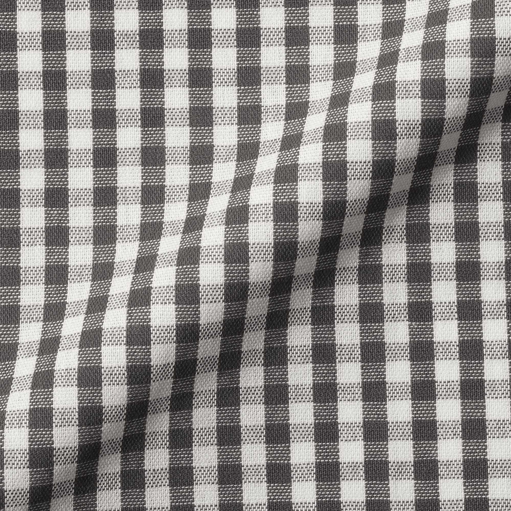 Indian Cotton Tablecloth - Off-white x Charcoal Grey - Image 3