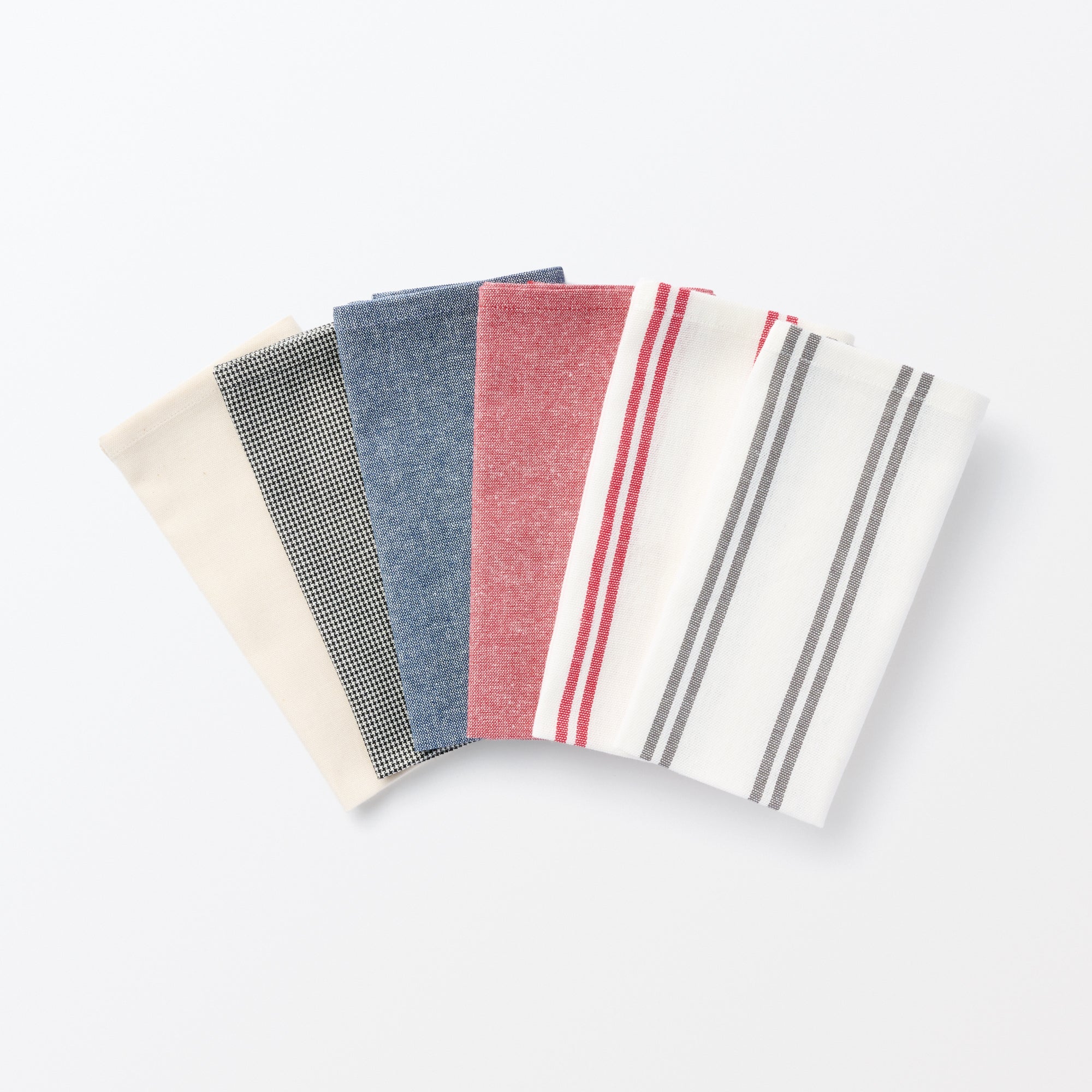 Indian Cotton Yarn-Dyed Napkin - Charcoal Grey Stripe - Image 5
