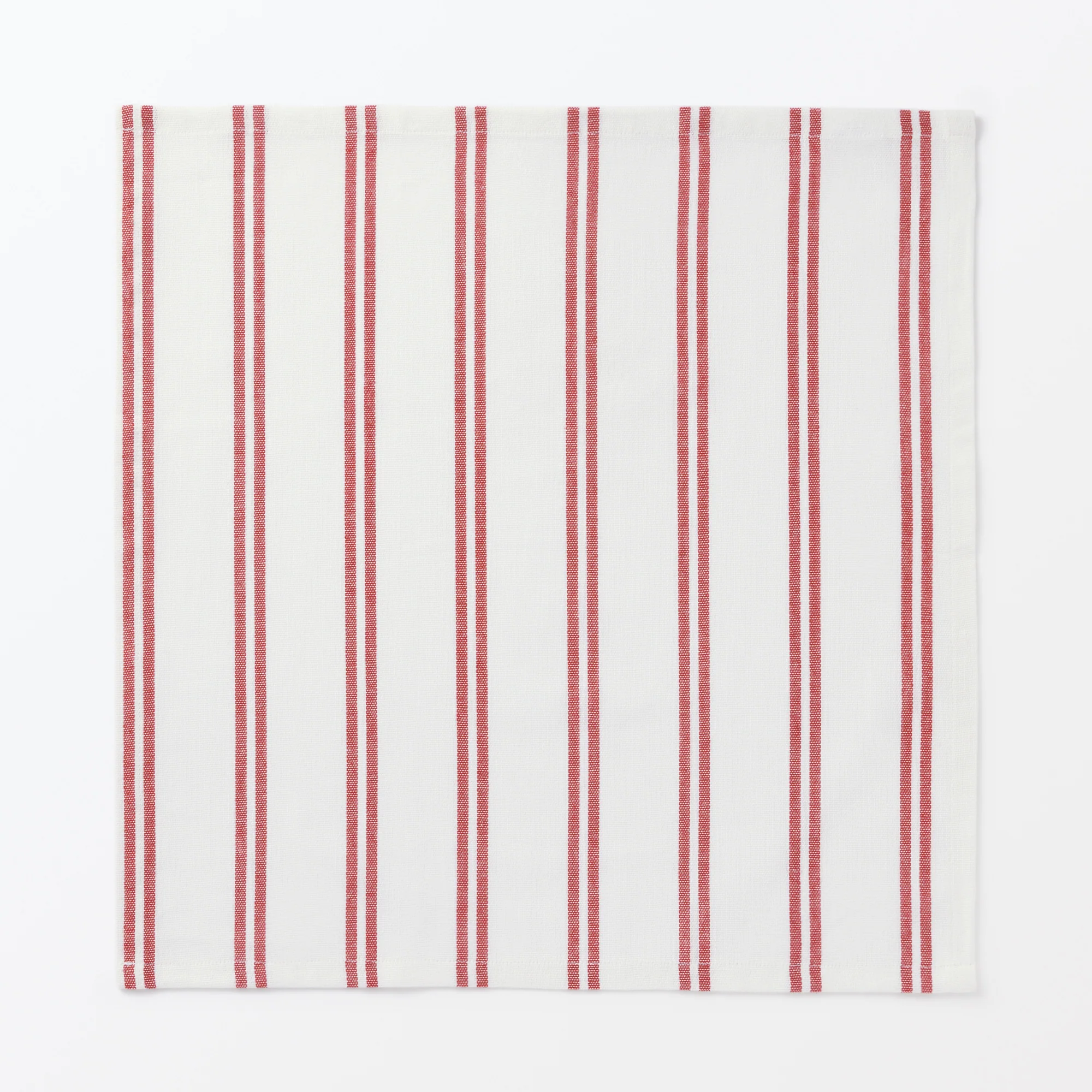 Indian Cotton Yarn-Dyed Napkin - Red Stripe - Image 3