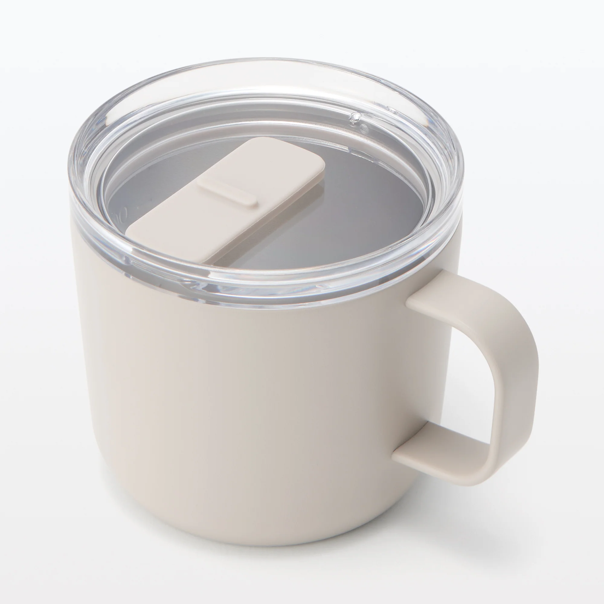 Insulated Travel Mug with Measurements 250 ml - Grey Beige - Image 3