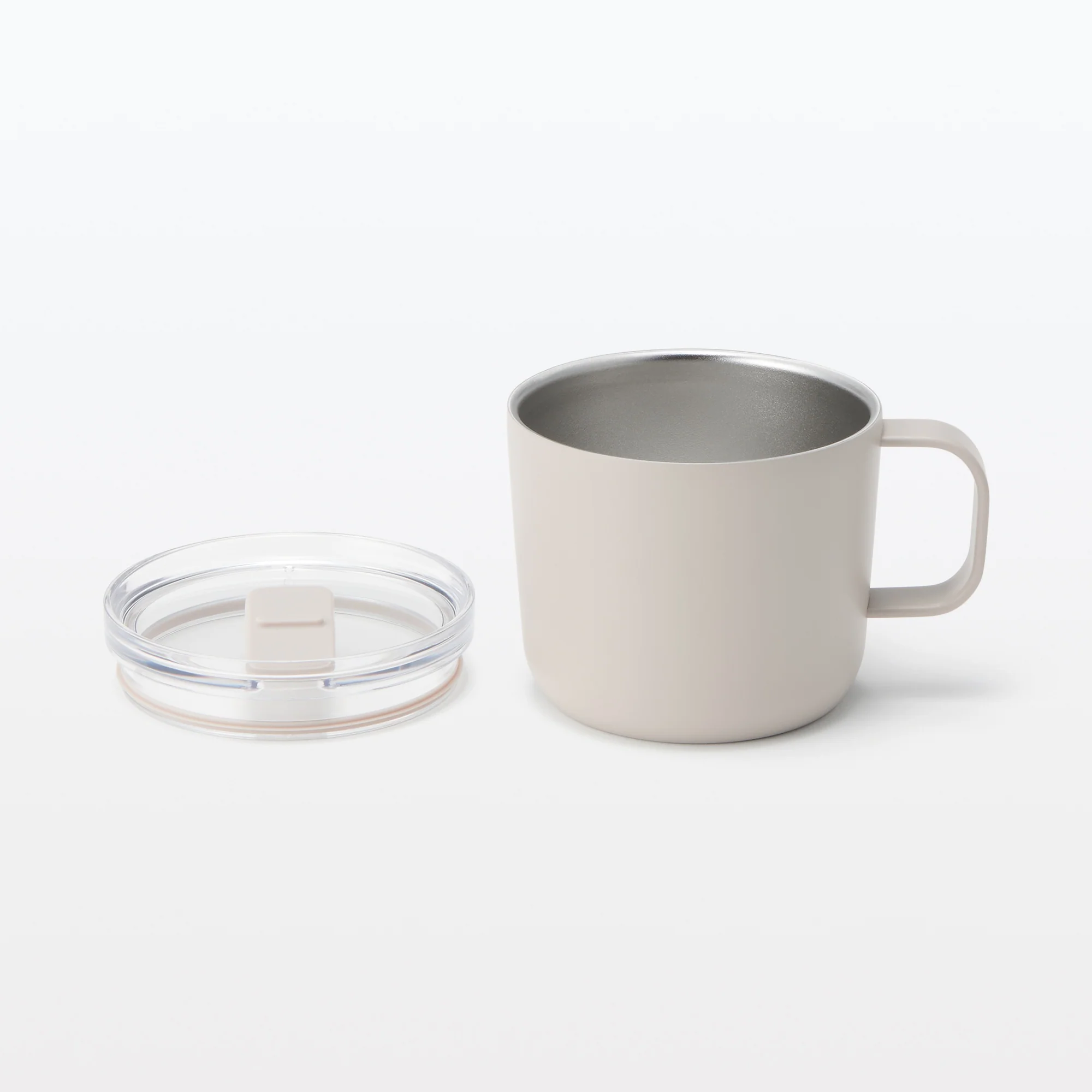Insulated Travel Mug with Measurements 250 ml - Grey Beige - Image 4