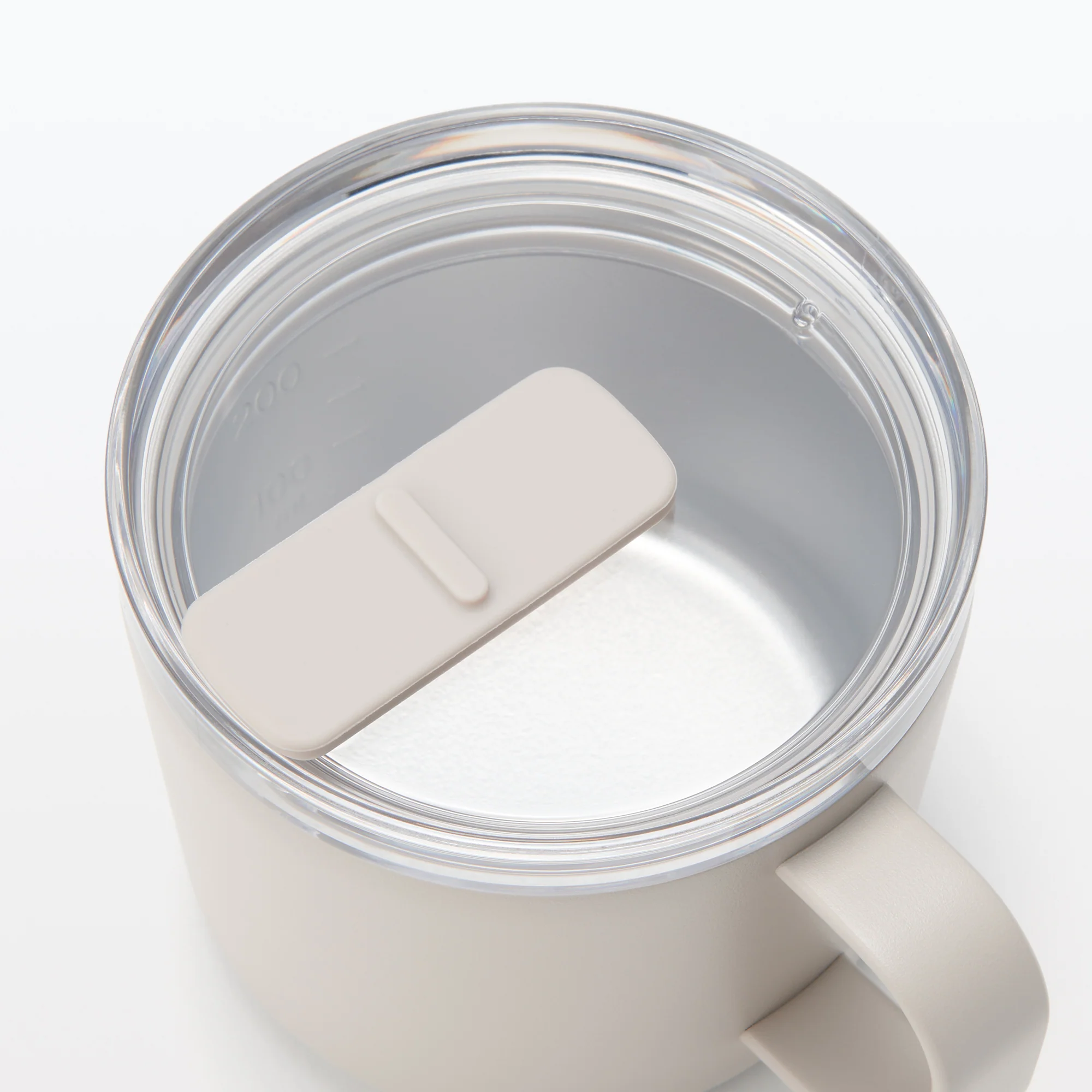 Insulated Travel Mug with Measurements 250 ml - Grey Beige - Image 5
