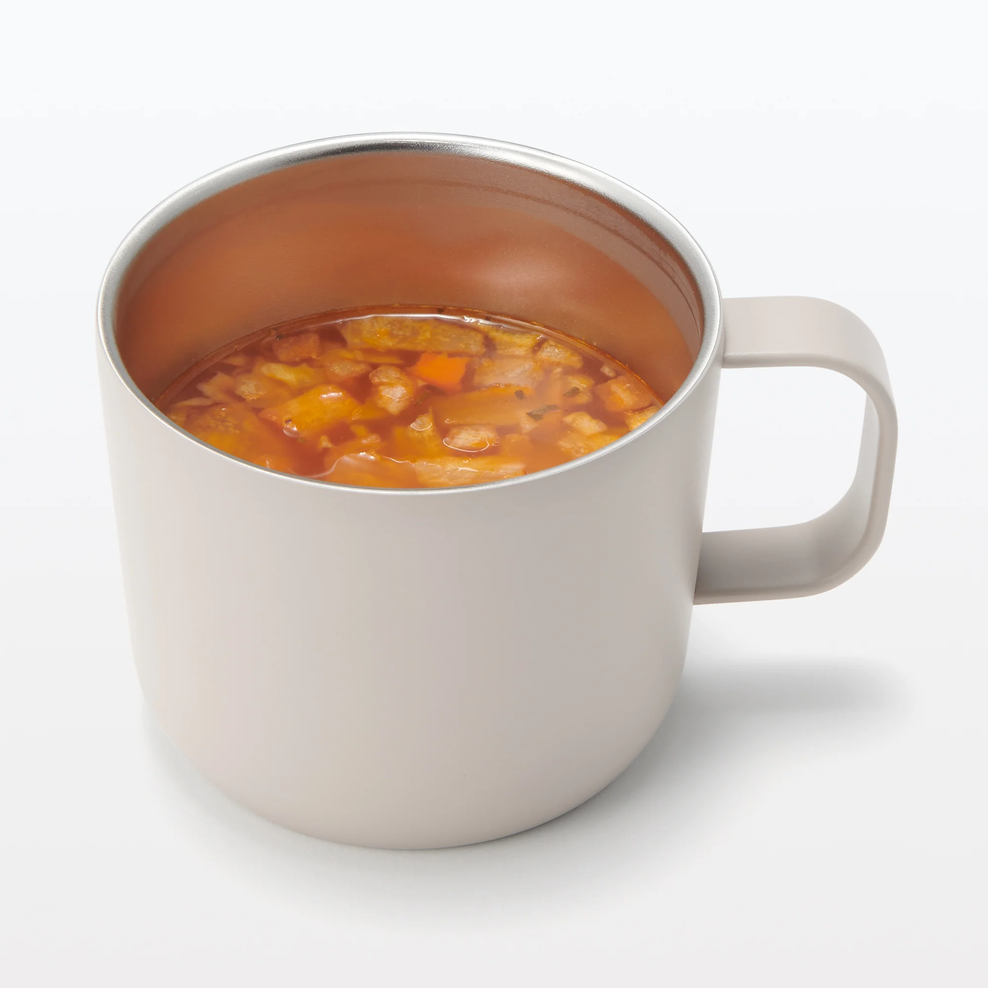 Insulated Travel Mug with Measurements 250 ml - Grey Beige - Image 8