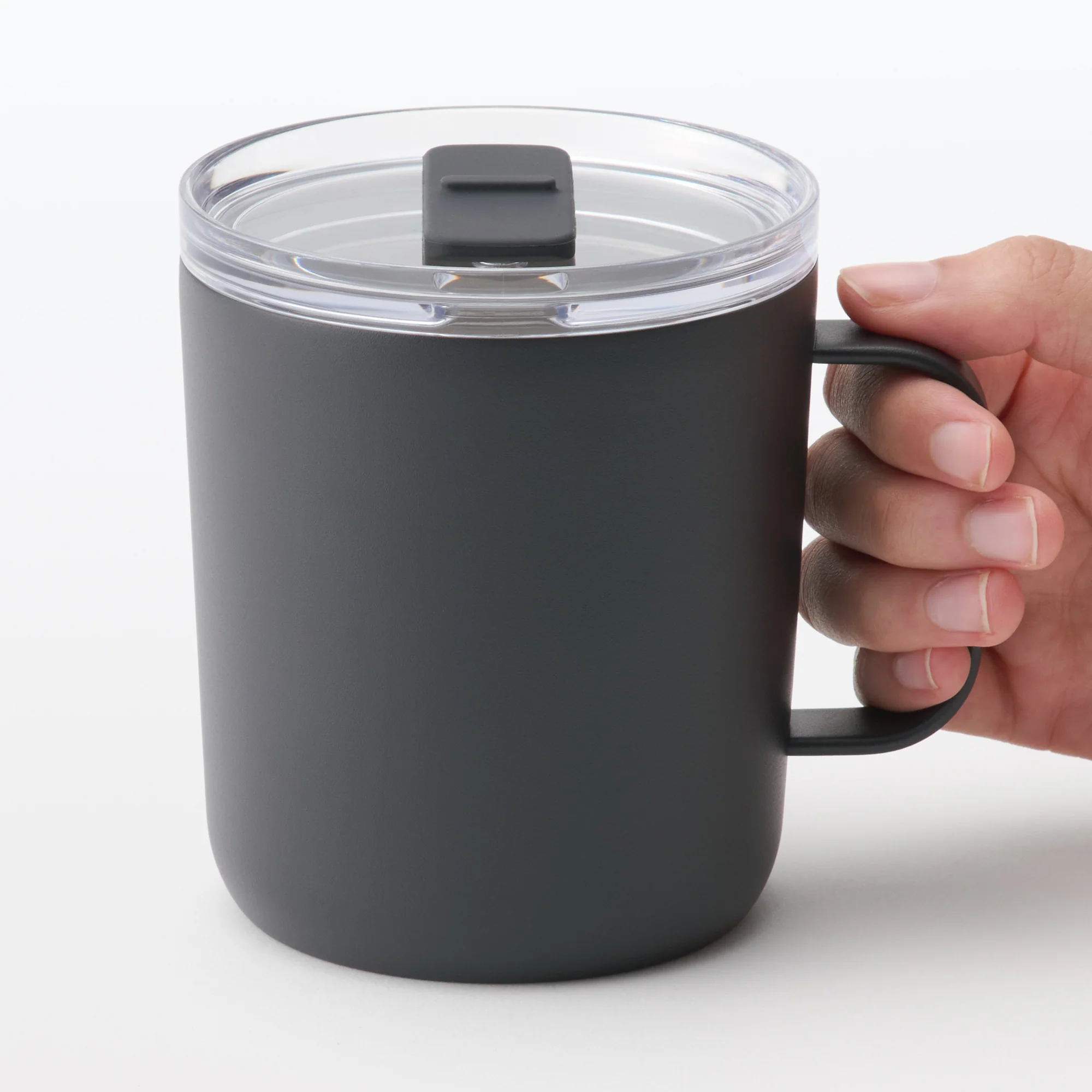 Insulated Travel Mug with Measurements 400 ml - Black - Image 2