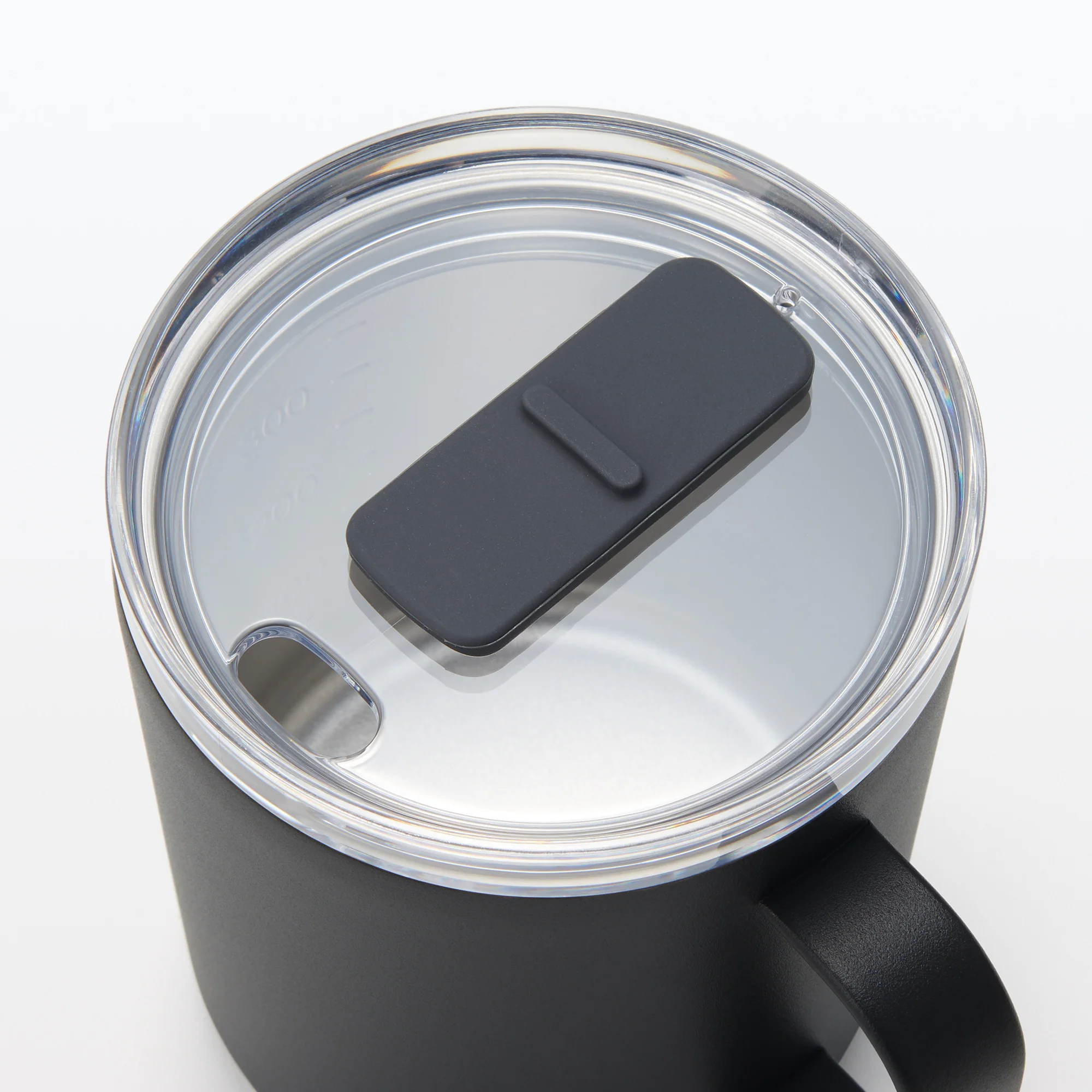 Insulated Travel Mug with Measurements 400 ml - Black - Image 6