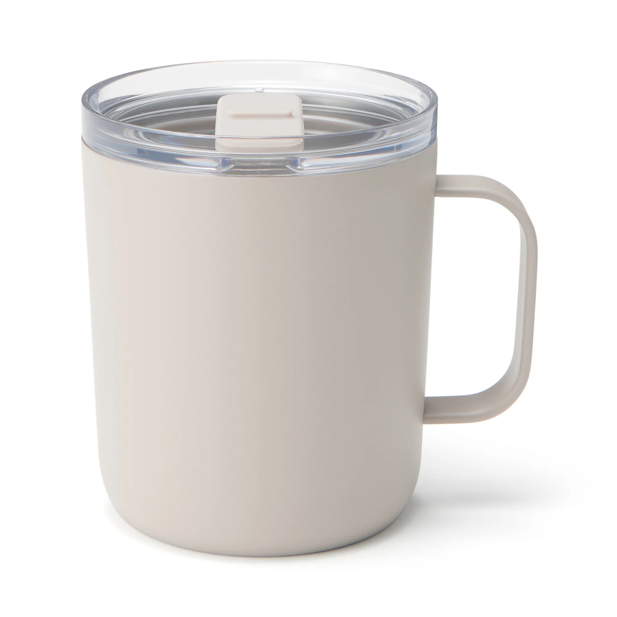 Insulated Travel Mug with Measurements 400 ml - Grey Beige