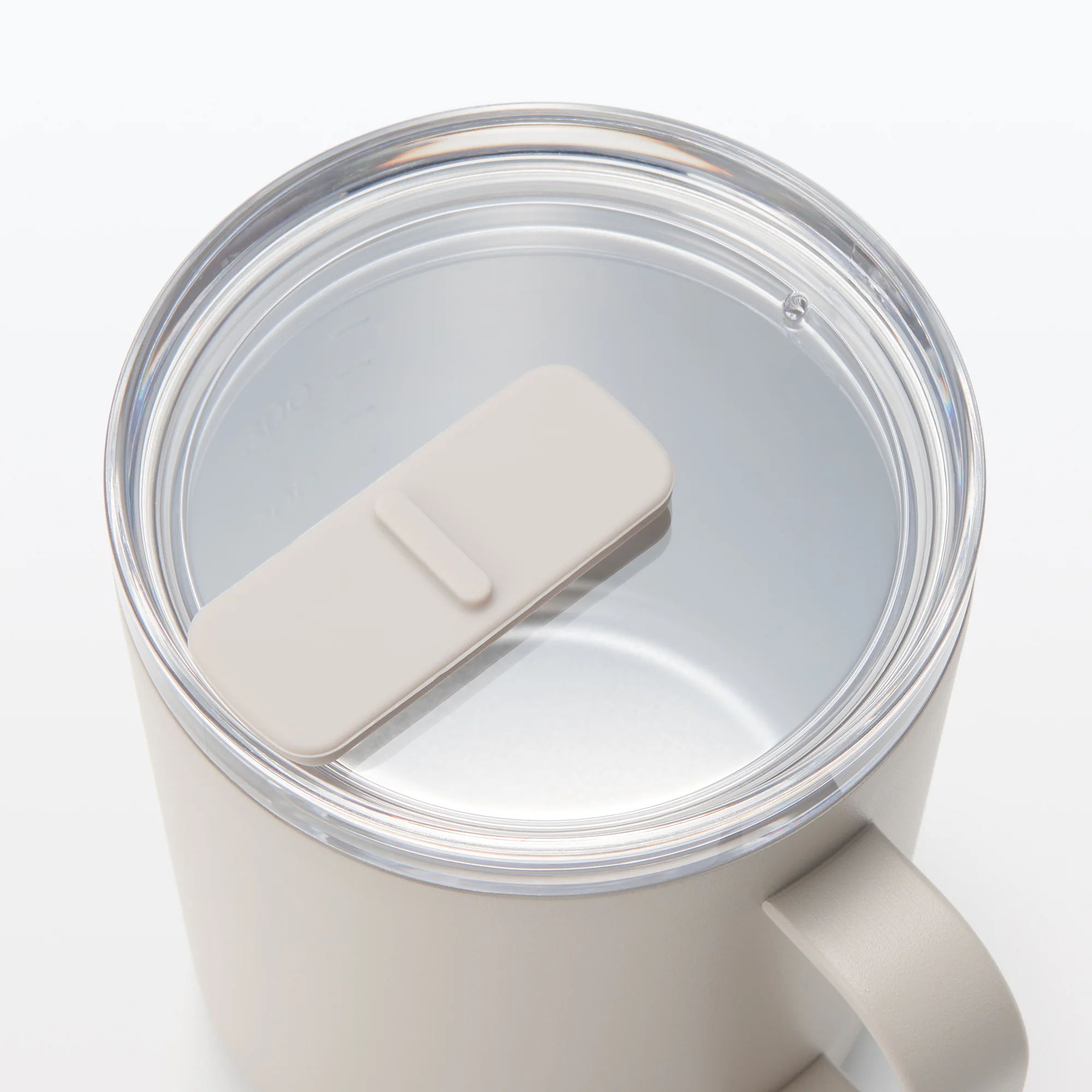 Insulated Travel Mug with Measurements 400 ml - Grey Beige - Image 5
