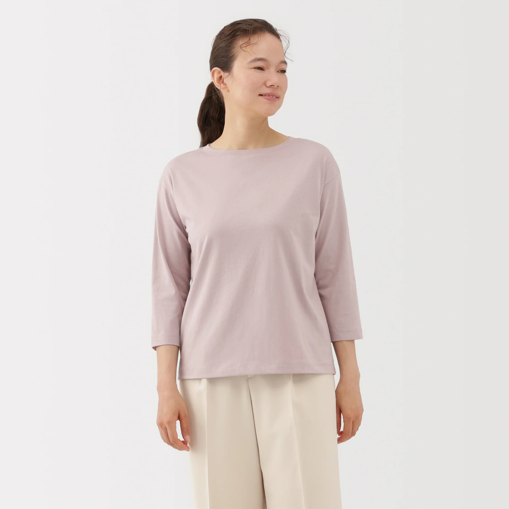 Jersey Boat Neck T-Shirt - Image 35