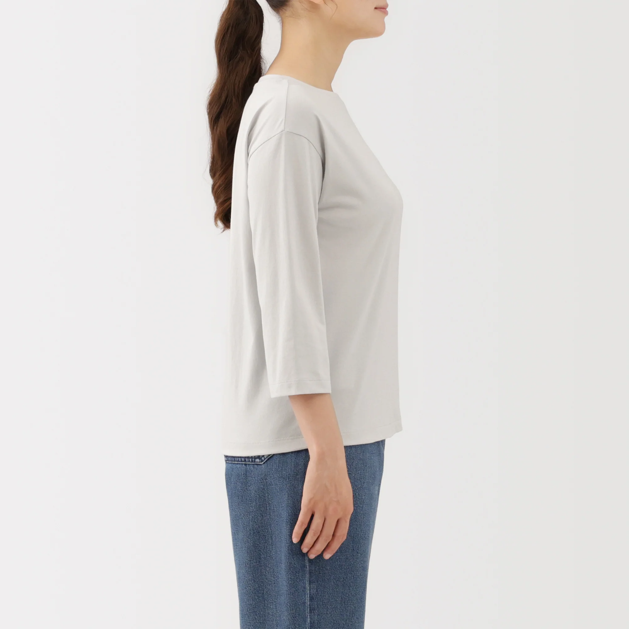 Jersey Boat Neck T-Shirt - Image 5