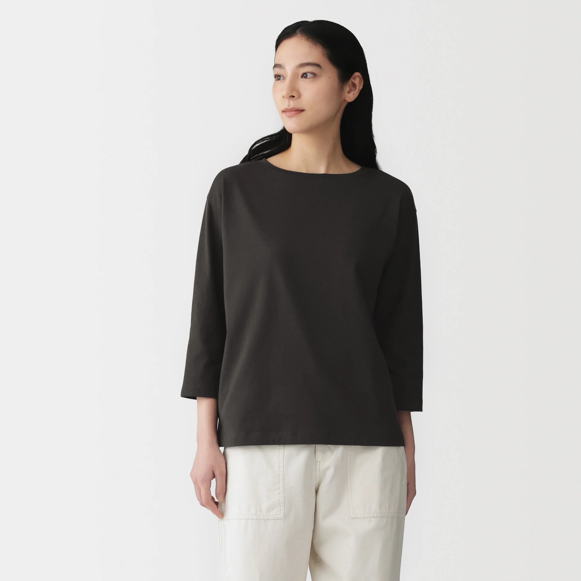 Jersey Boatneck T-Shirt - Image 27