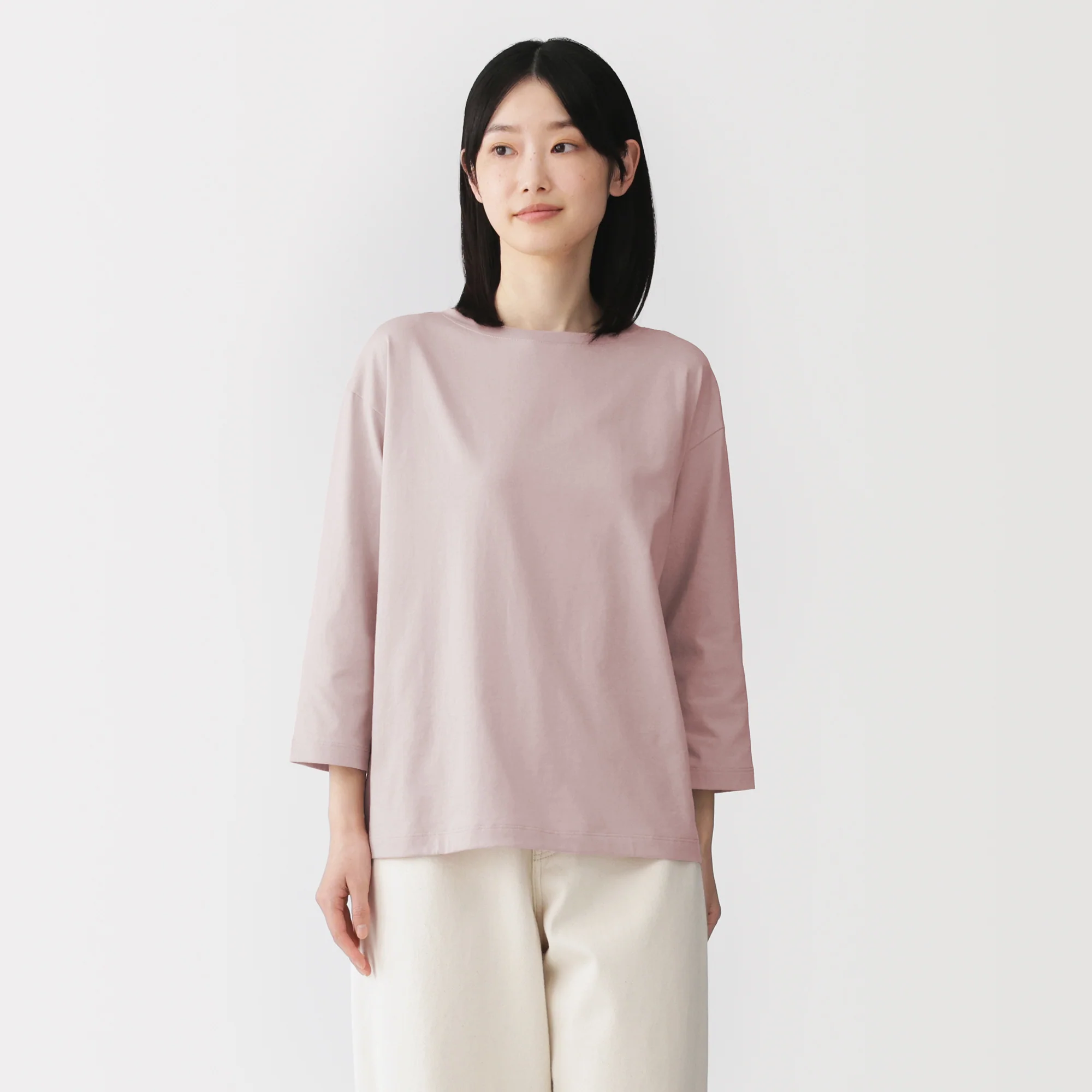 Jersey Boatneck T-Shirt - Image 43