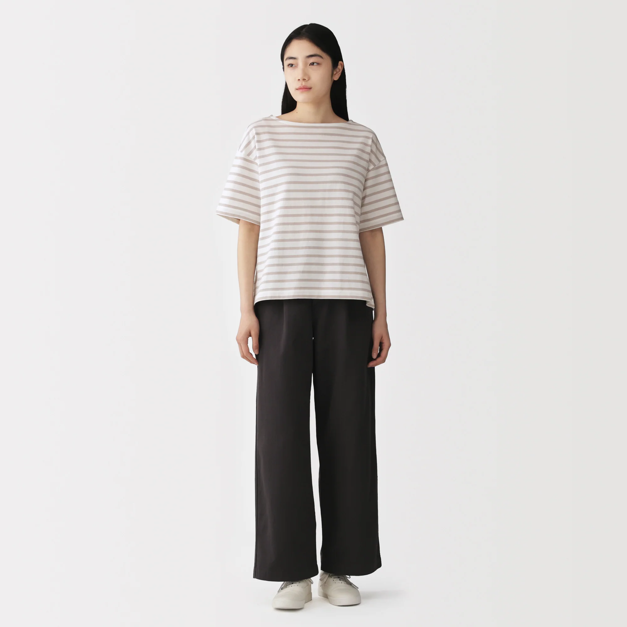 Cotton Jersey Boatneck T-Shirt - Image 12