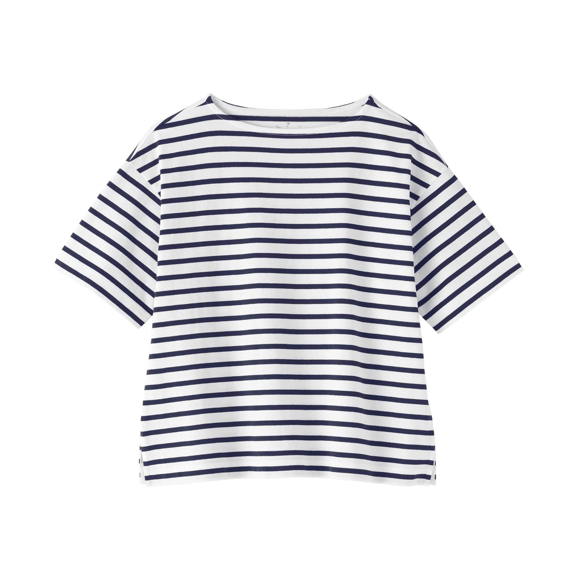 Cotton Jersey Boatneck T-Shirt - Image 26