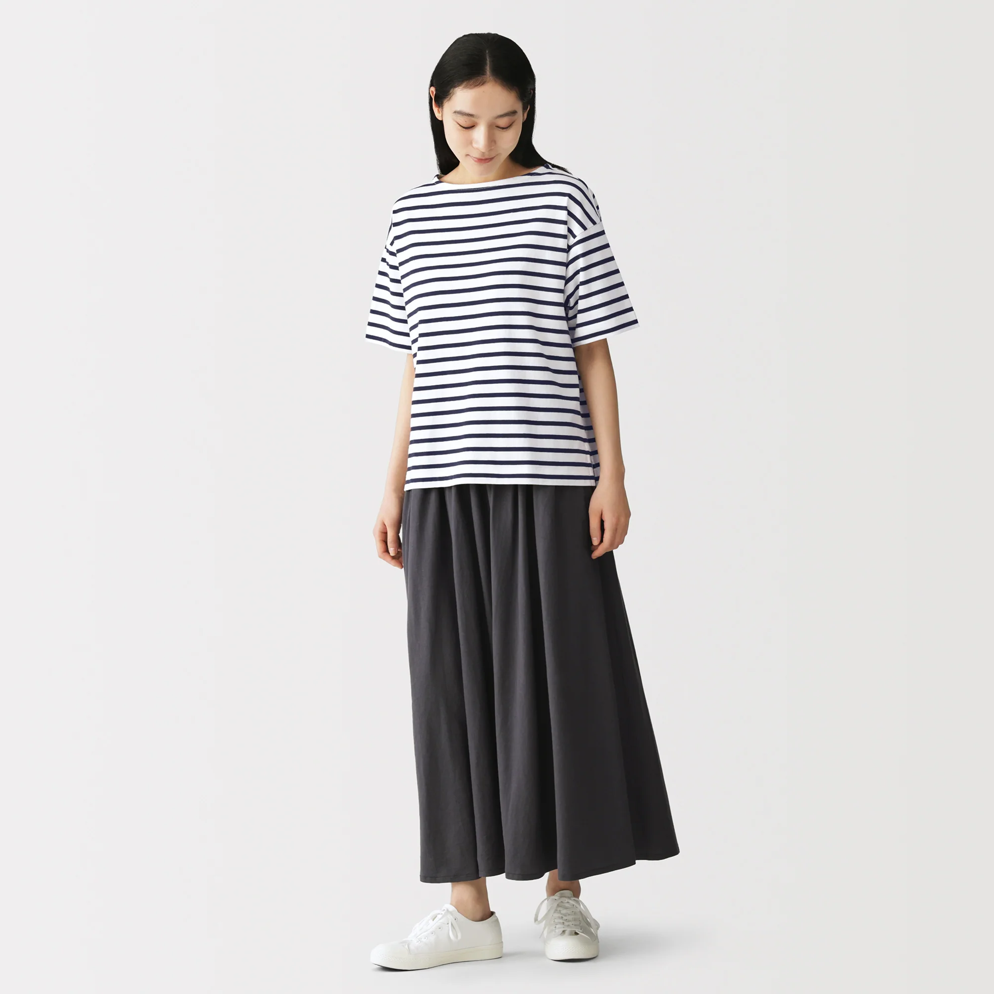 Cotton Jersey Boatneck T-Shirt - Image 28