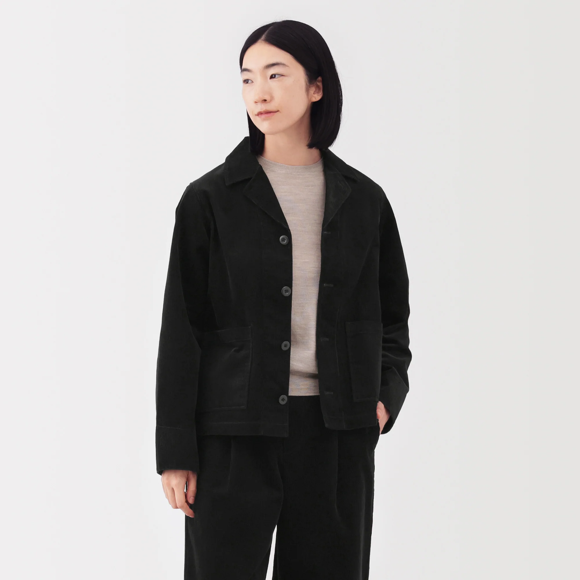 Kapok Blend Corduroy Jacket