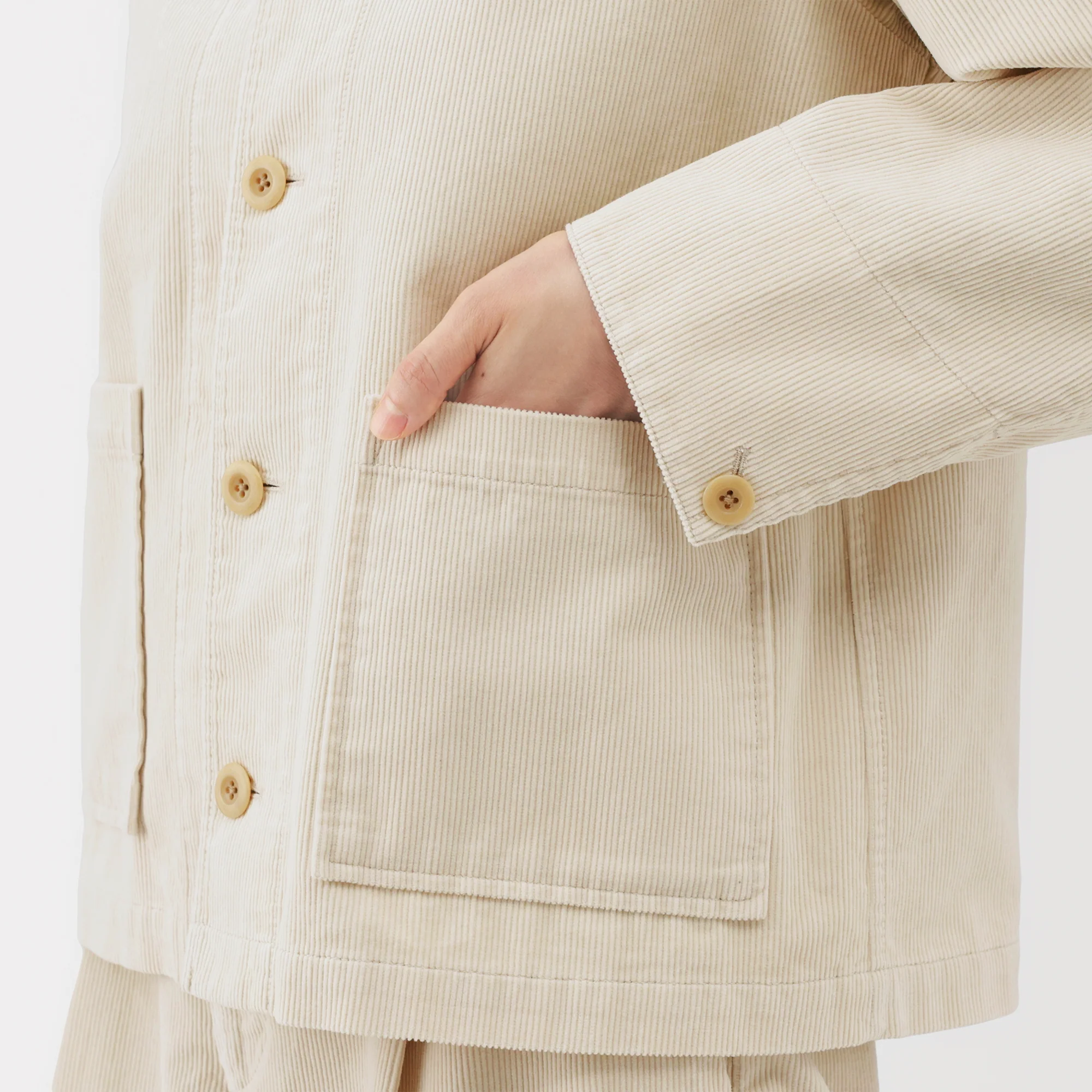 Kapok Blend Corduroy Jacket - Image 8
