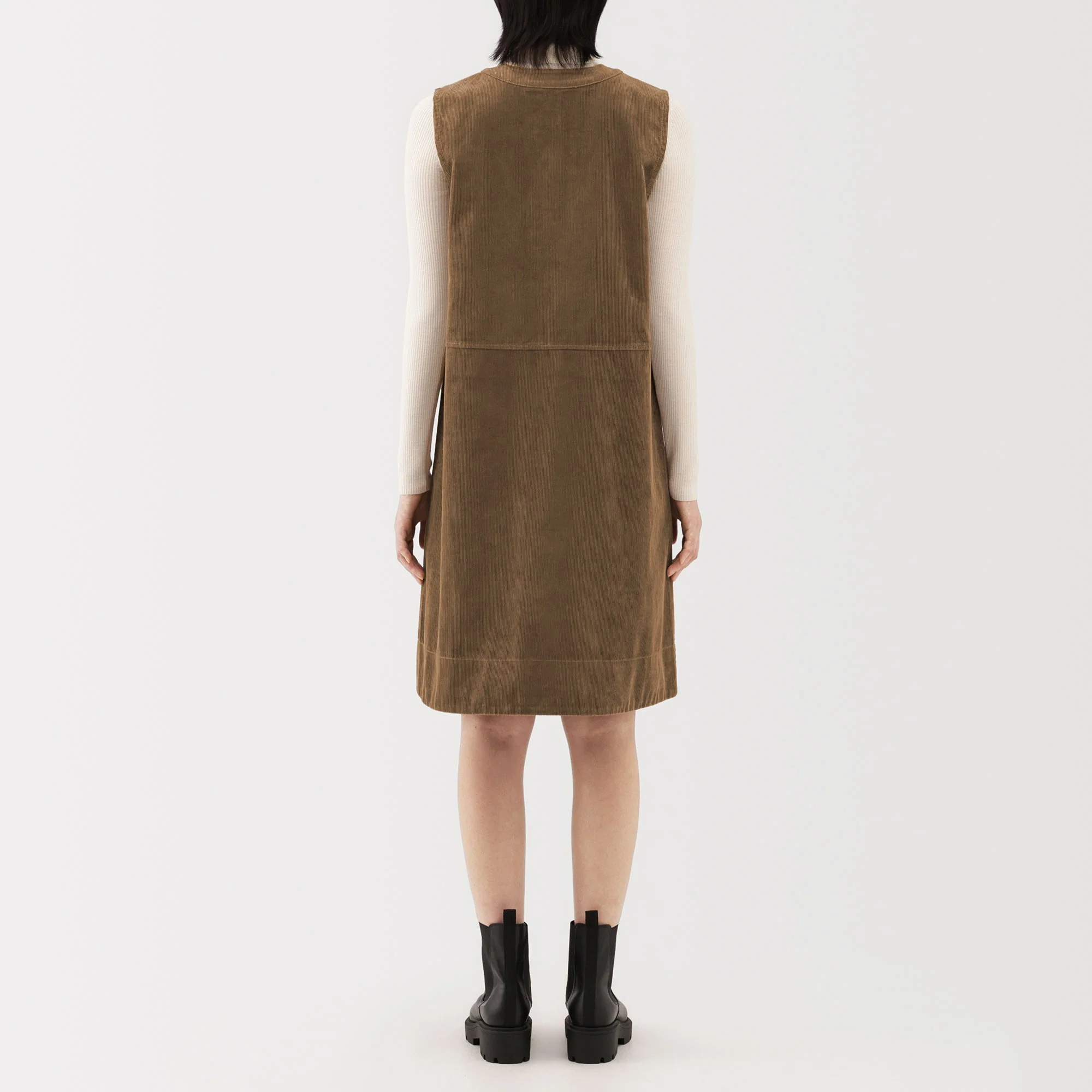 Kapok Blend Corduroy Jumper Dress - Image 22