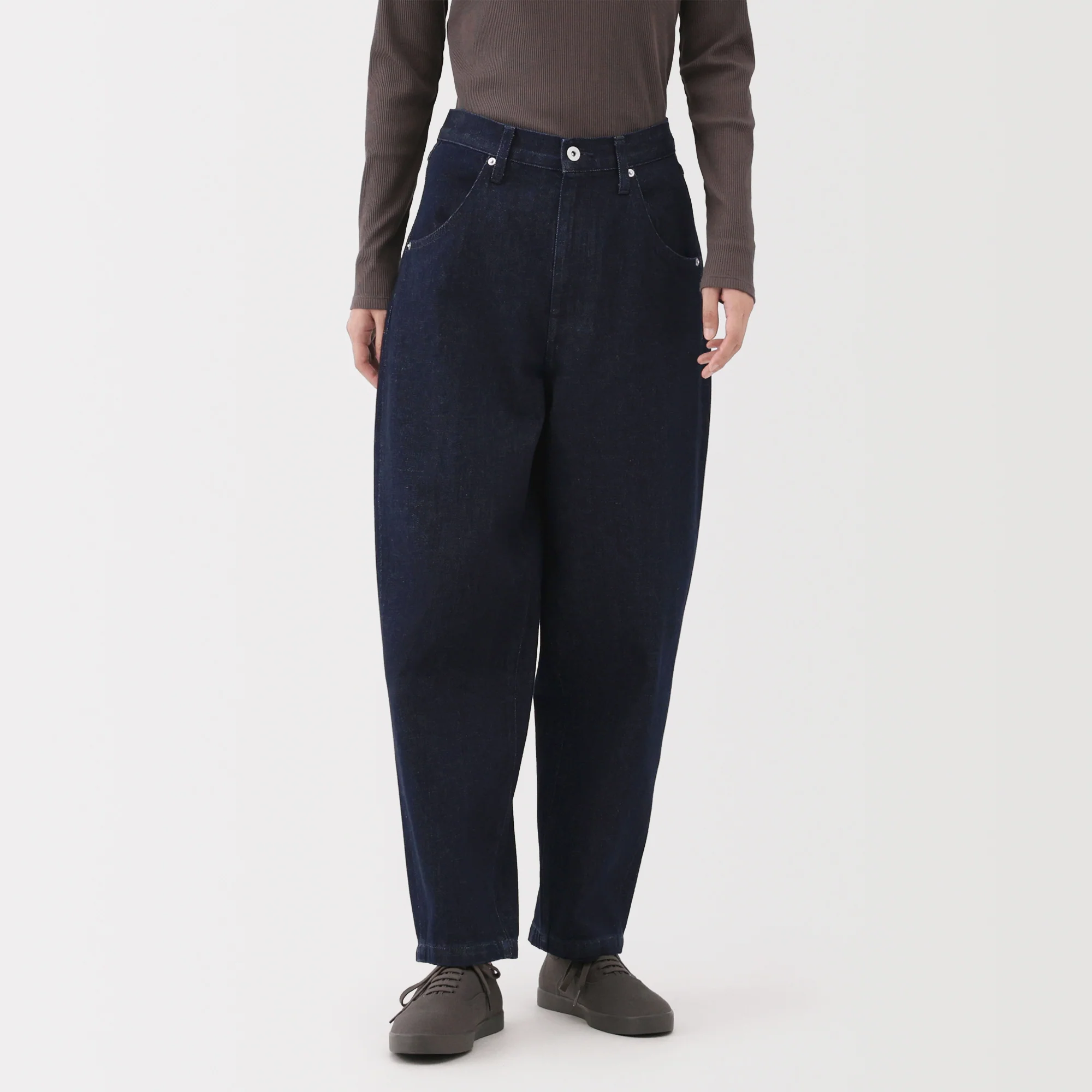 Kapok Blend Denim Barrel Pants - Image 12