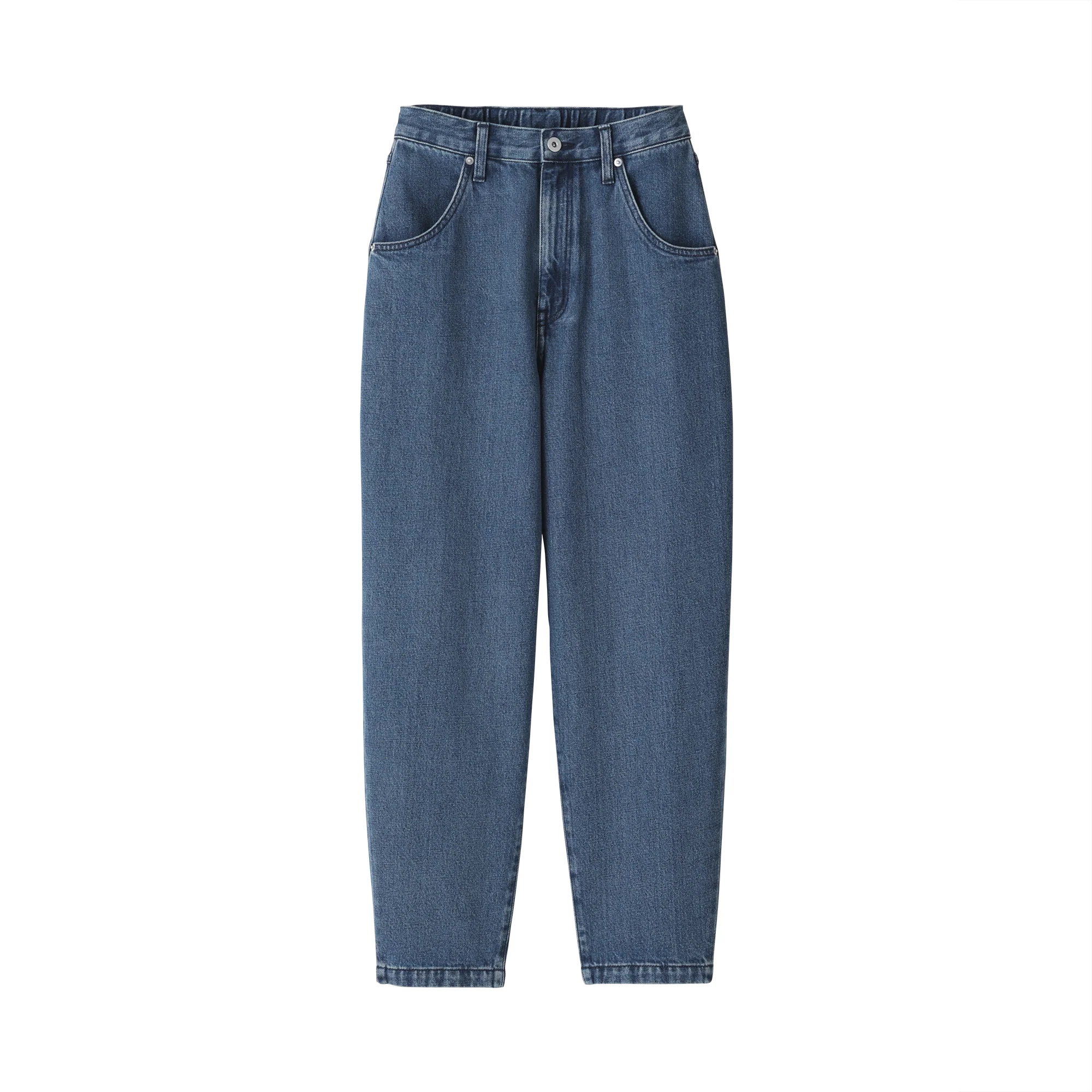 Kapok Blend Denim Barrel Pants - Image 2