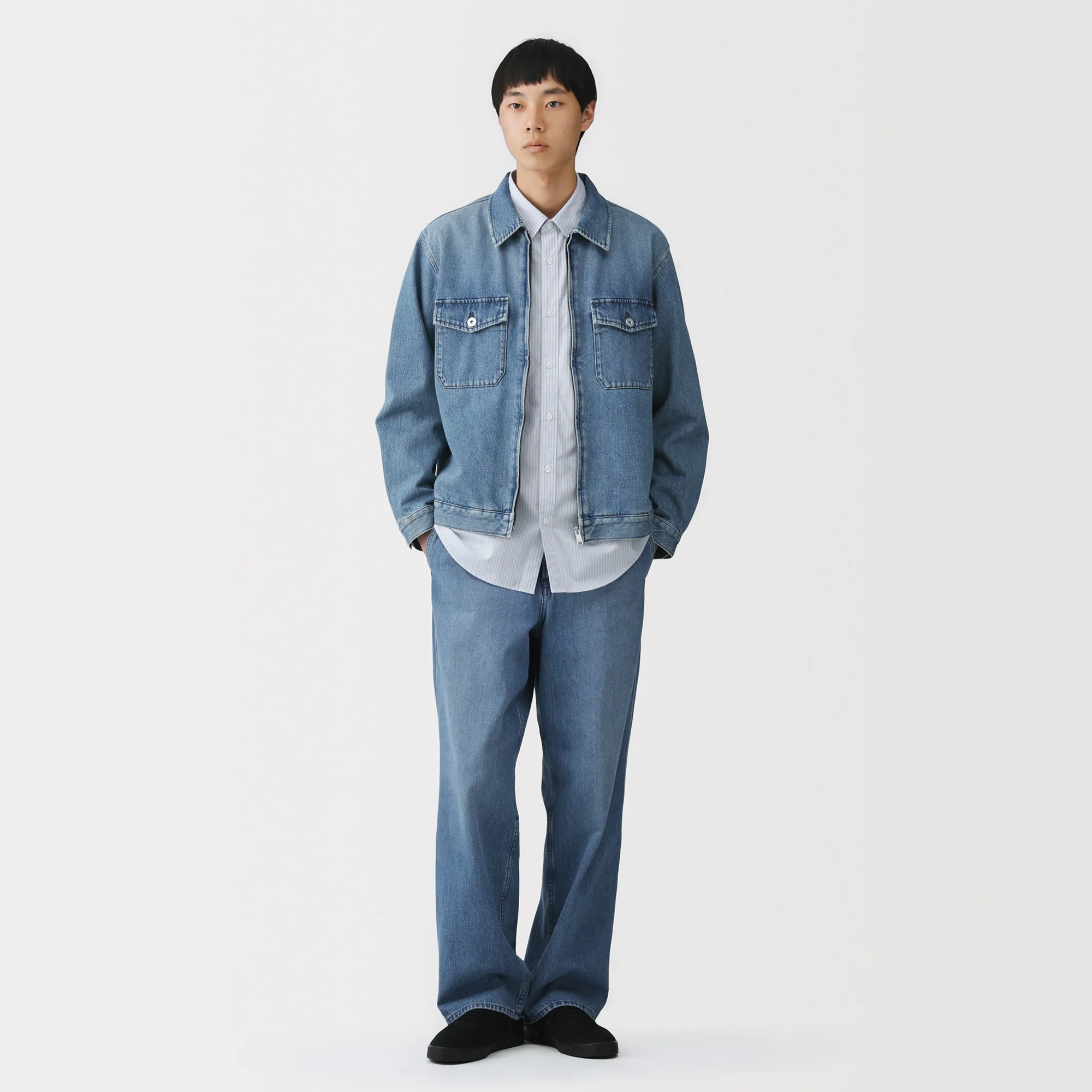 Kapok Blend Denim Blouson - Image 4