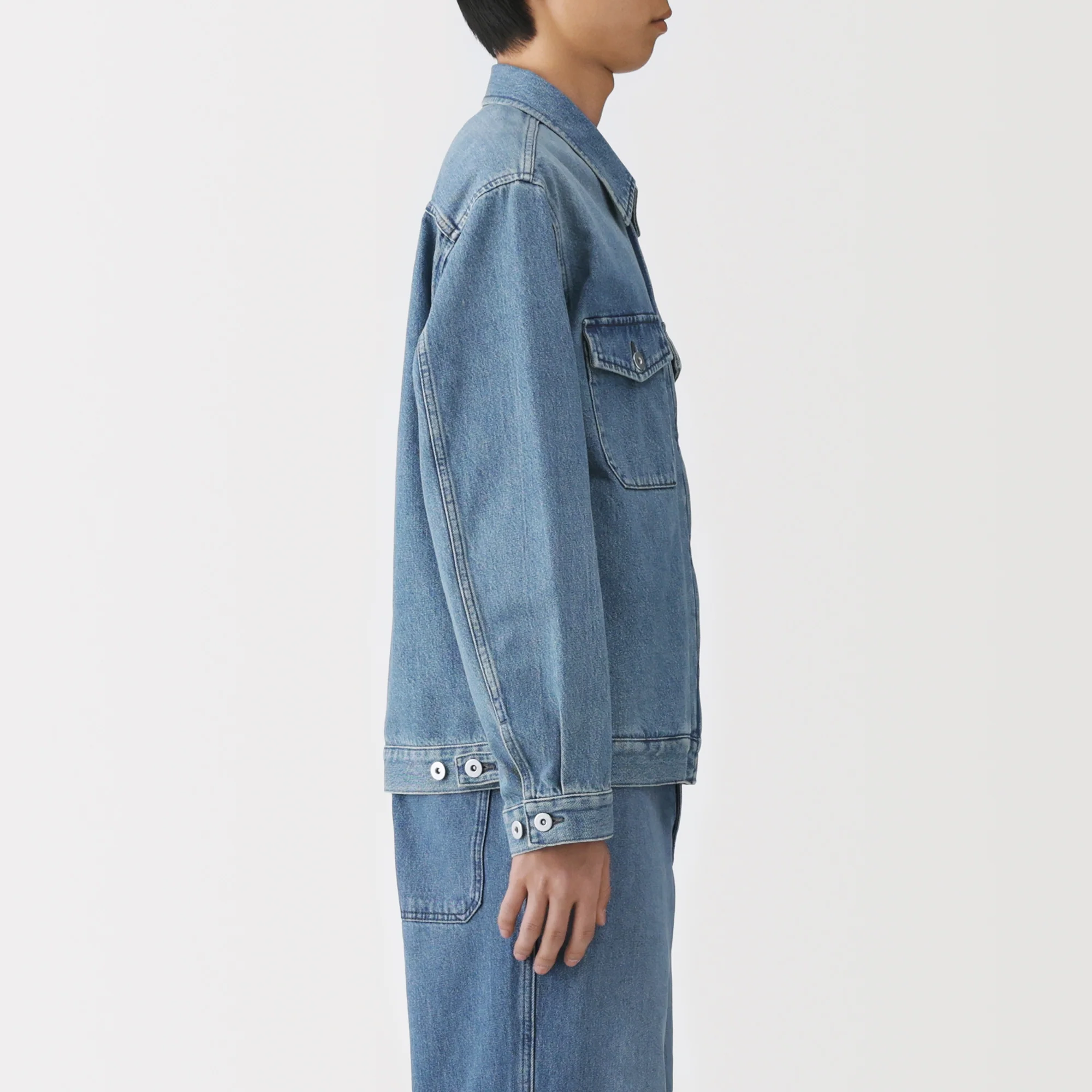 Kapok Blend Denim Blouson - Image 5