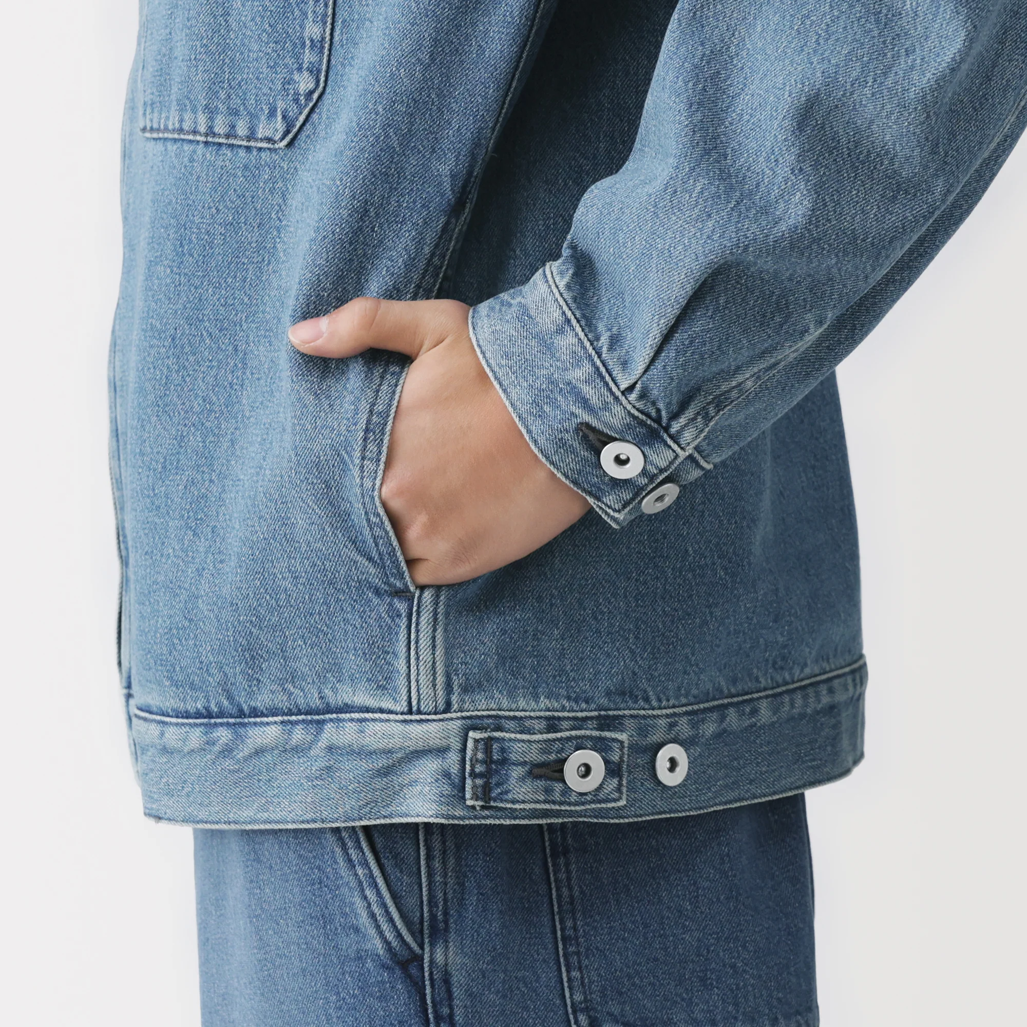 Kapok Blend Denim Blouson - Image 8