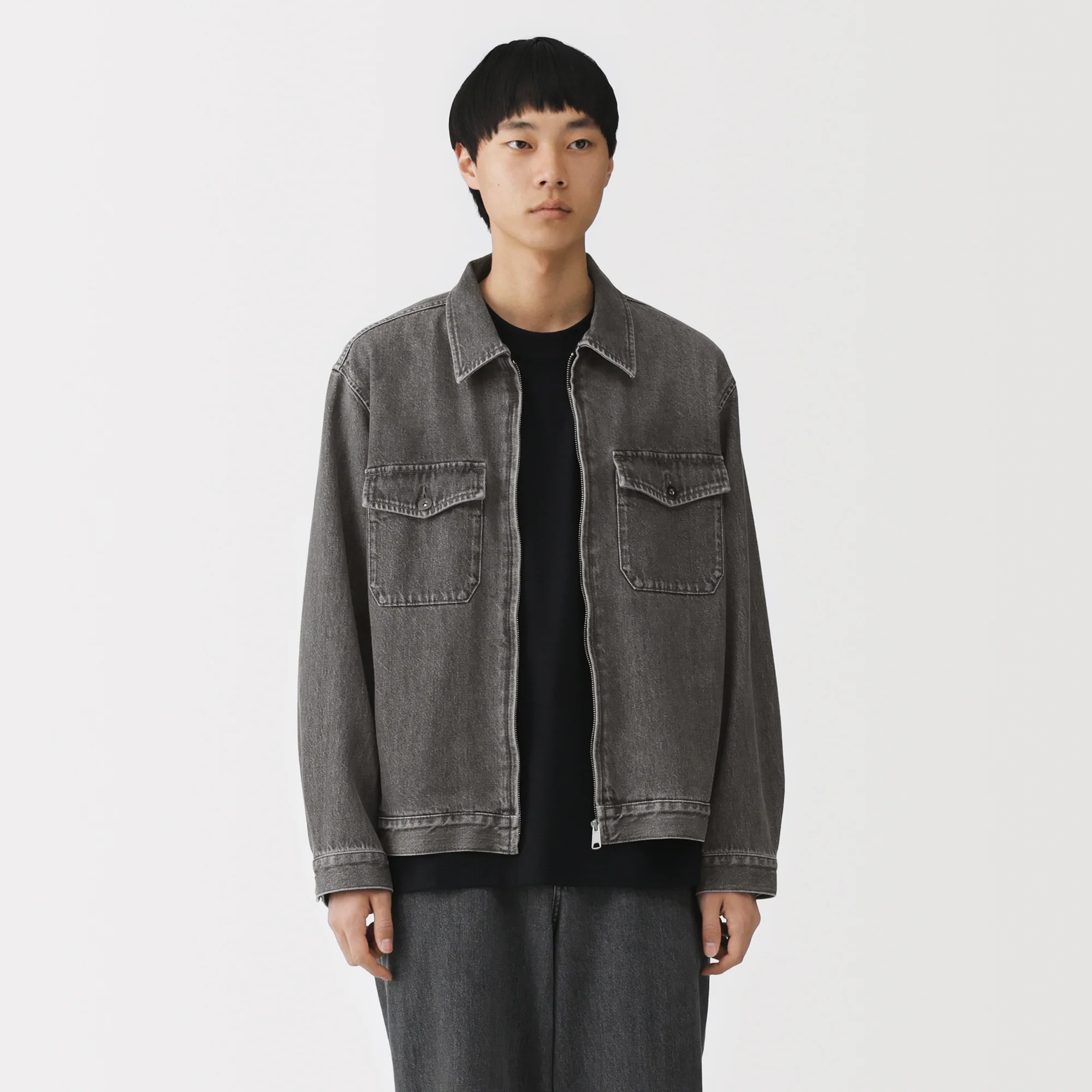 Kapok Blend Denim Blouson - Image 3