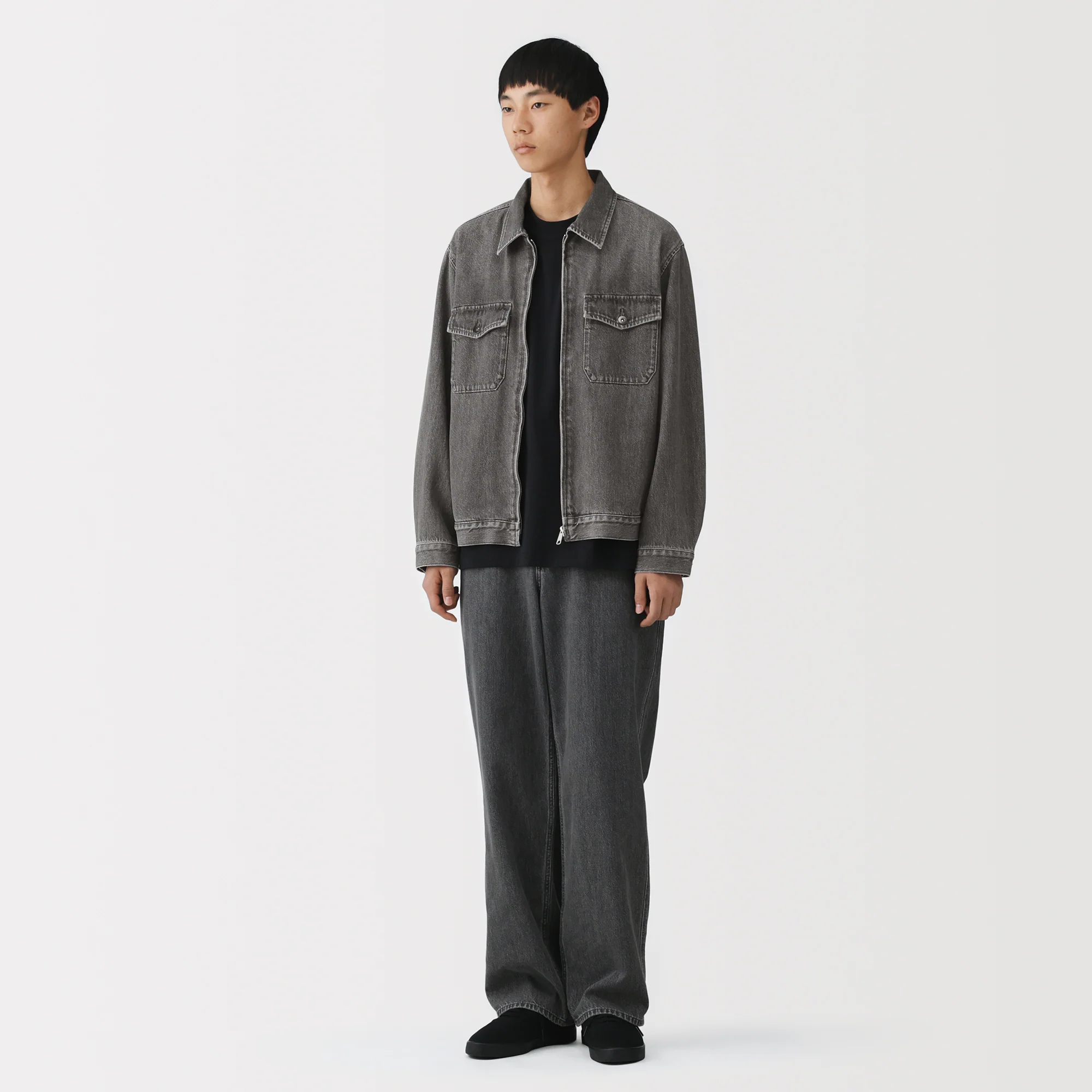 Kapok Blend Denim Blouson - Image 4