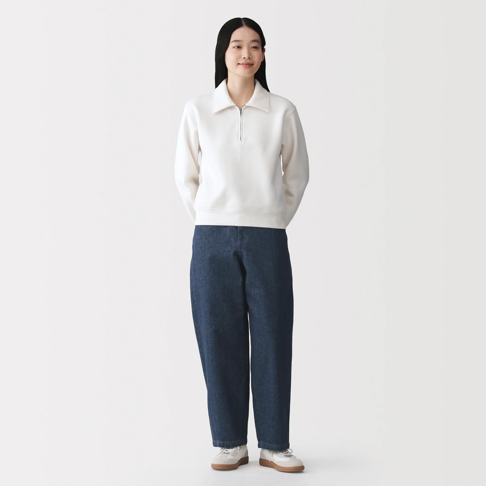 Kapok Blend Denim Cocoon Pants - Image 22
