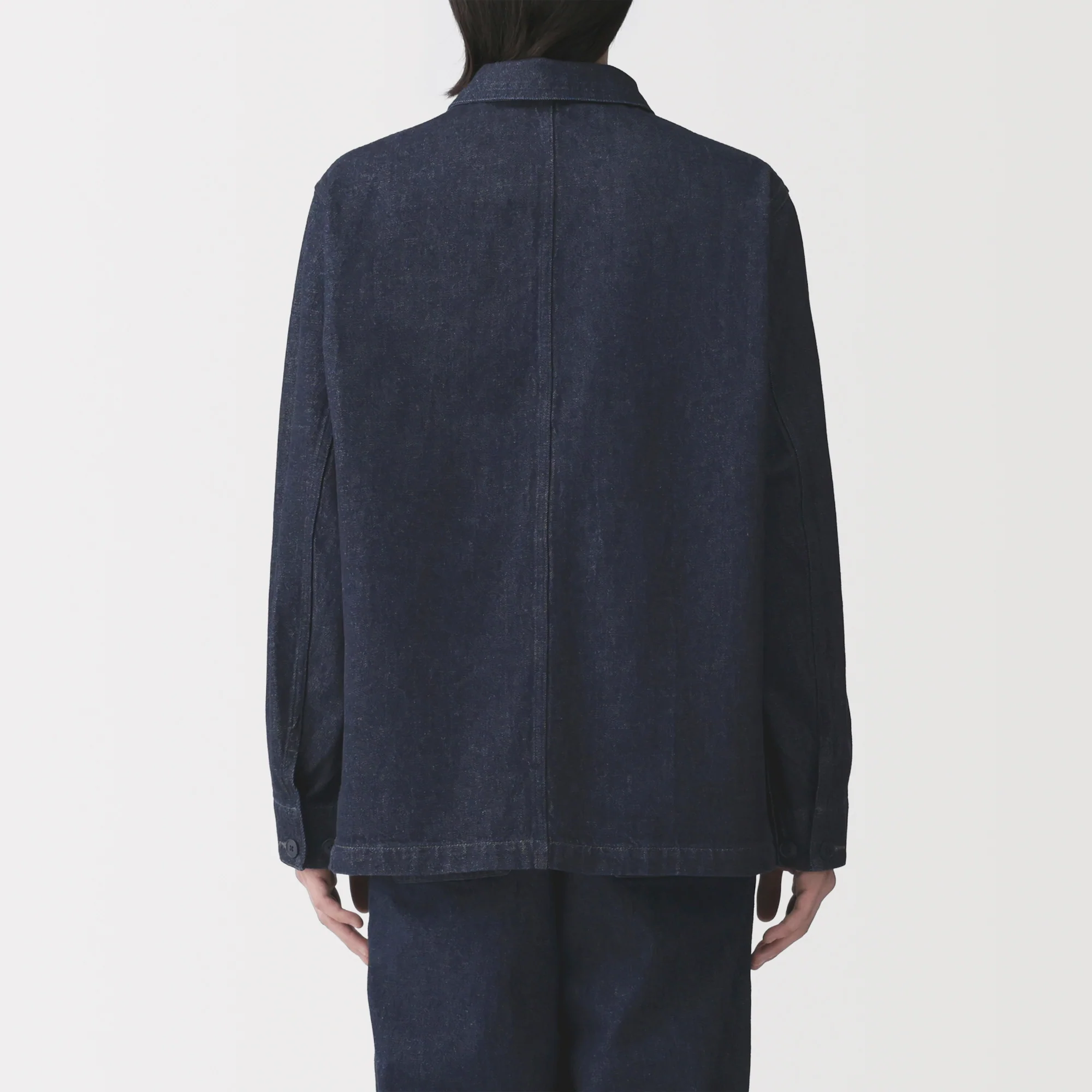 Kapok Blend Denim Coverall Jacket - Image 6