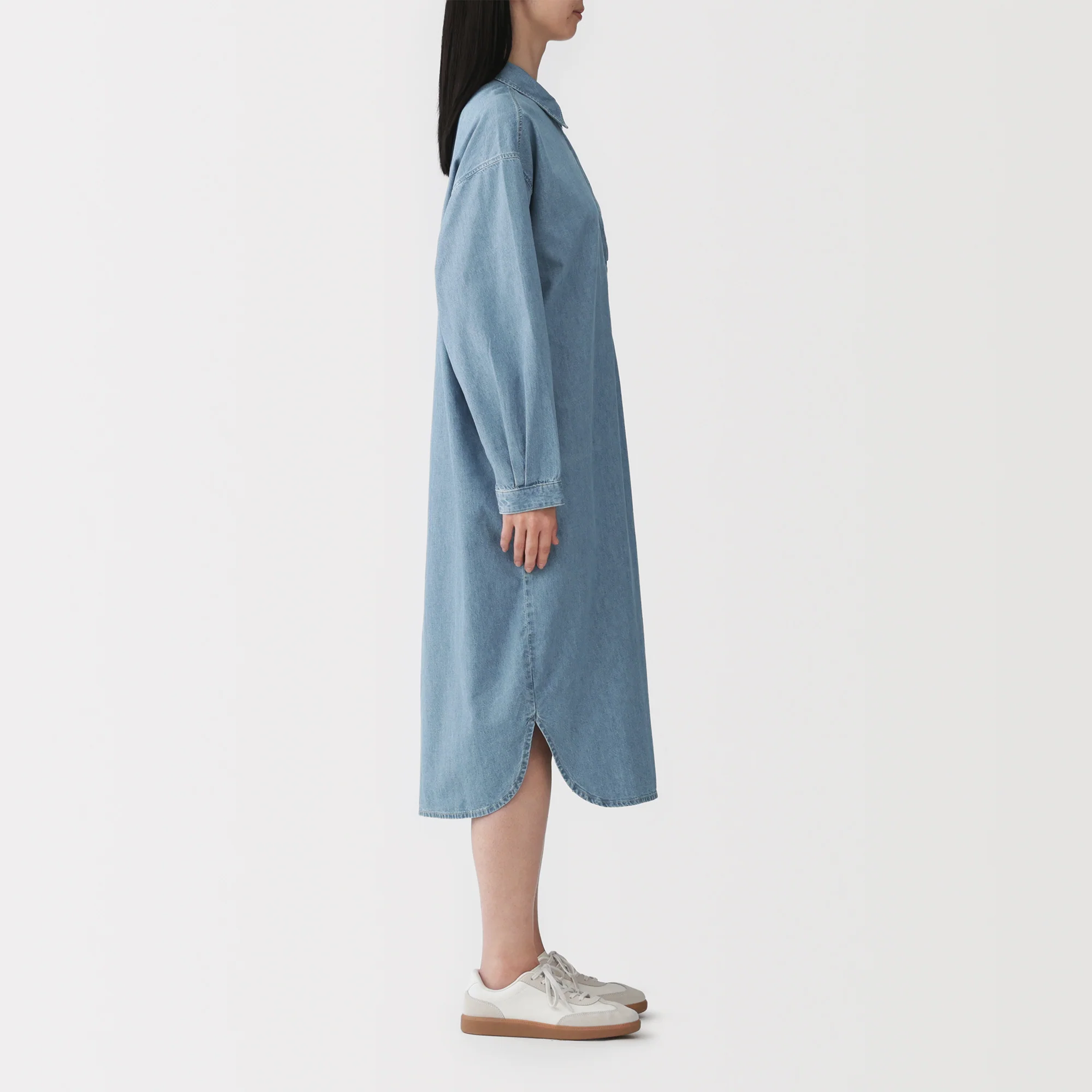Kapok Blend Denim Dress - Image 11