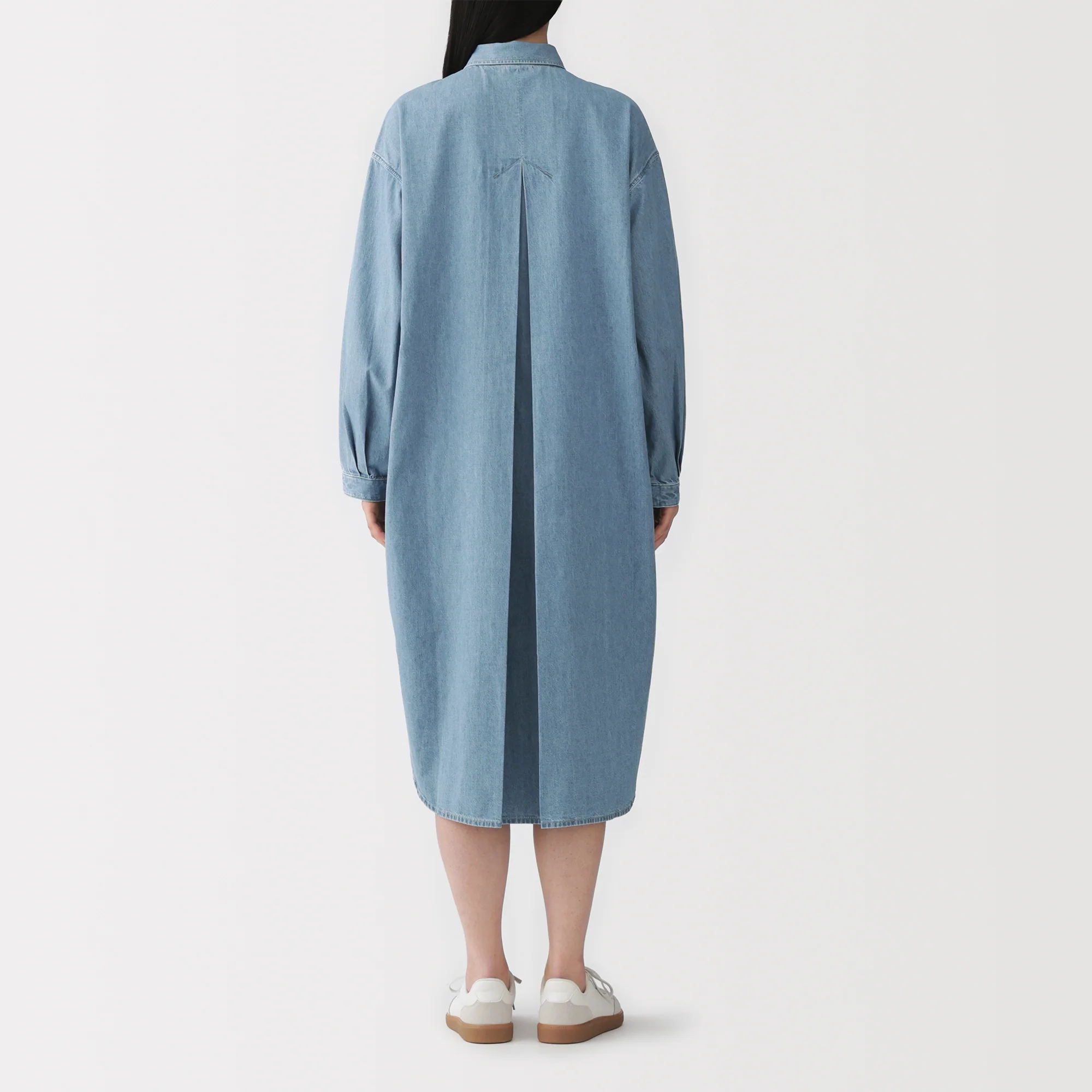 Kapok Blend Denim Dress - Image 5
