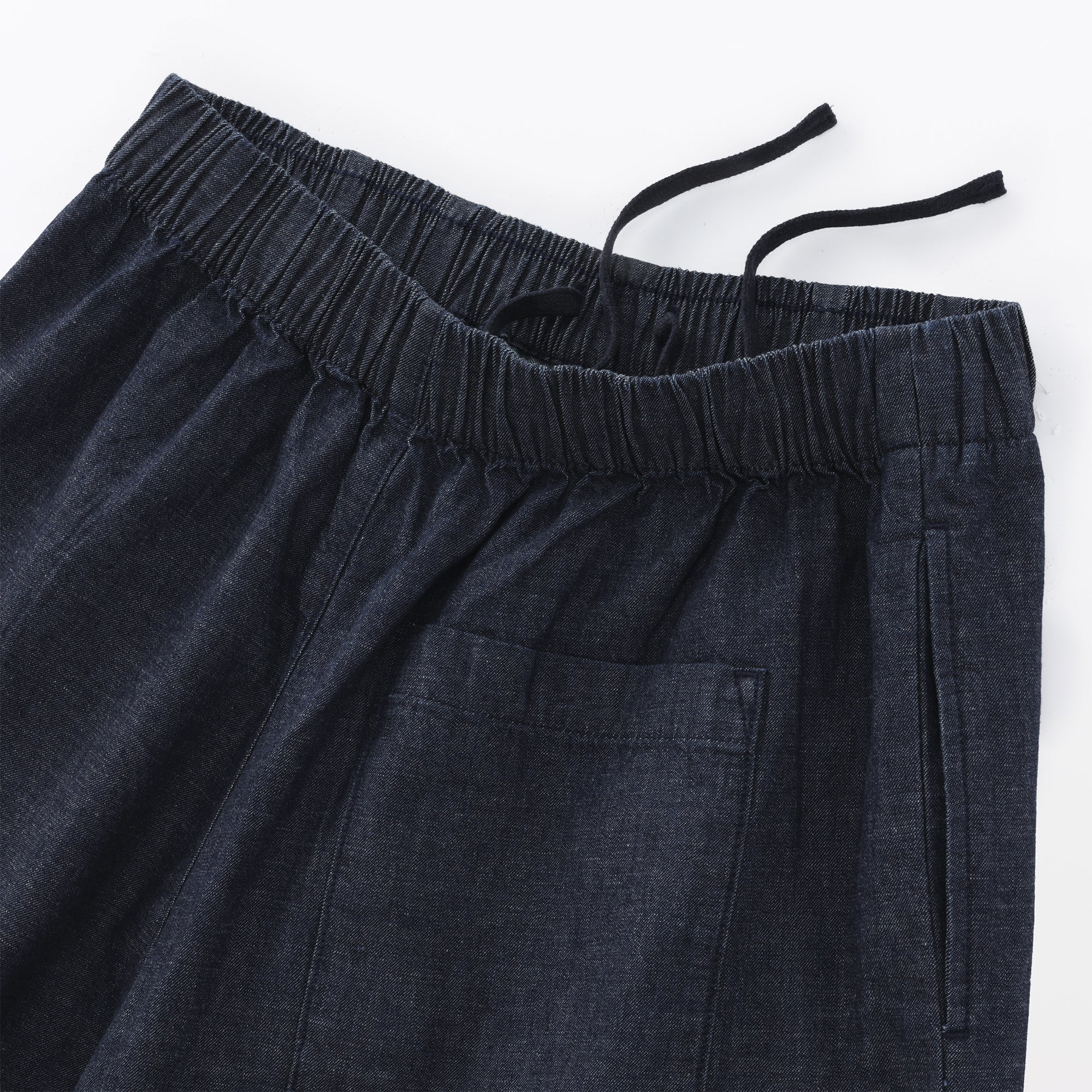 Kapok Blend Denim Skirt Pants - Image 9