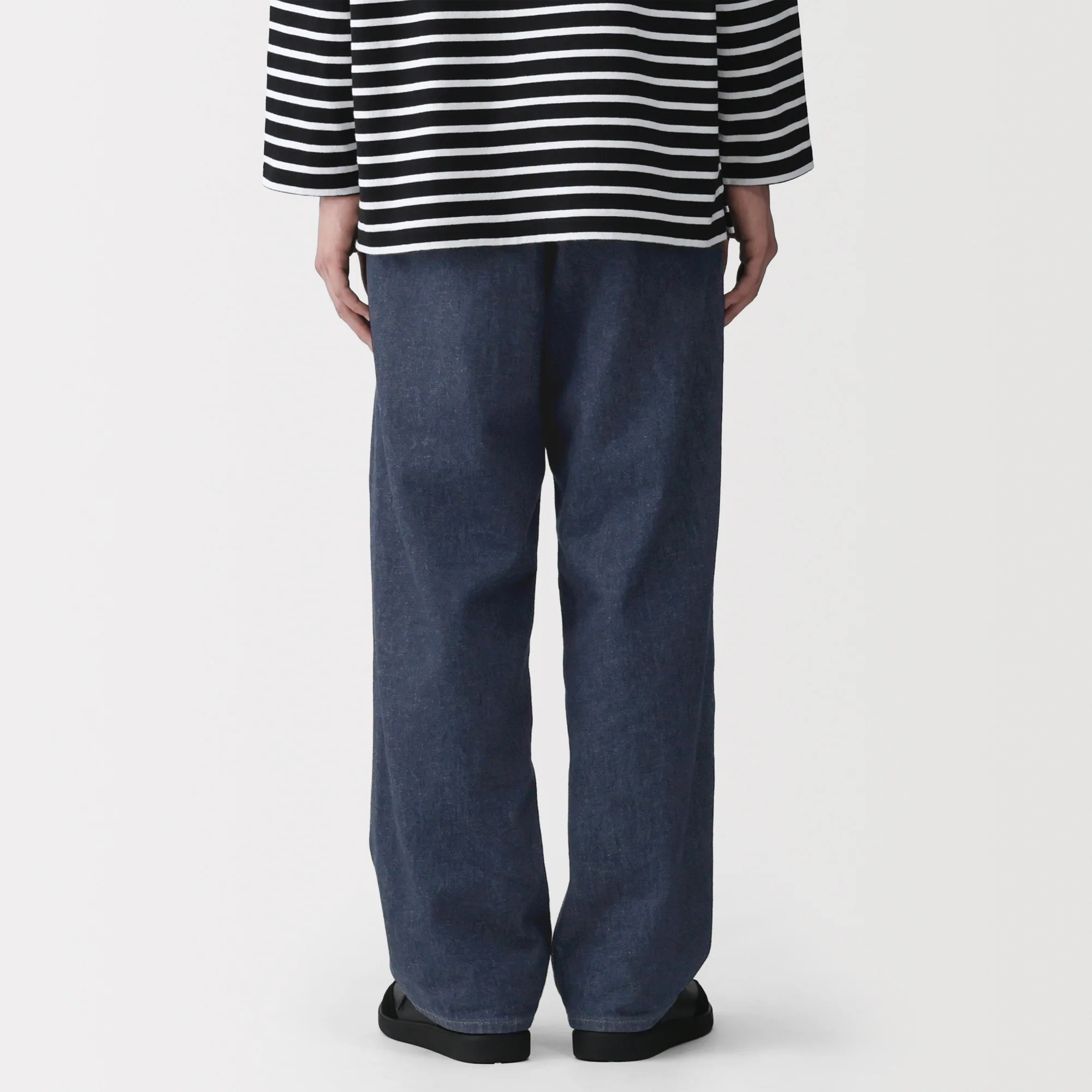 Kapok Blend Denim Wide Pants - Image 15