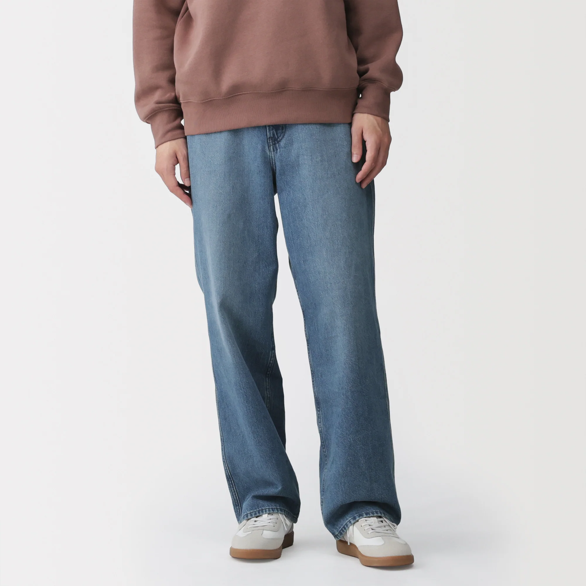 Kapok Blend Denim Wide Pants - Image 3