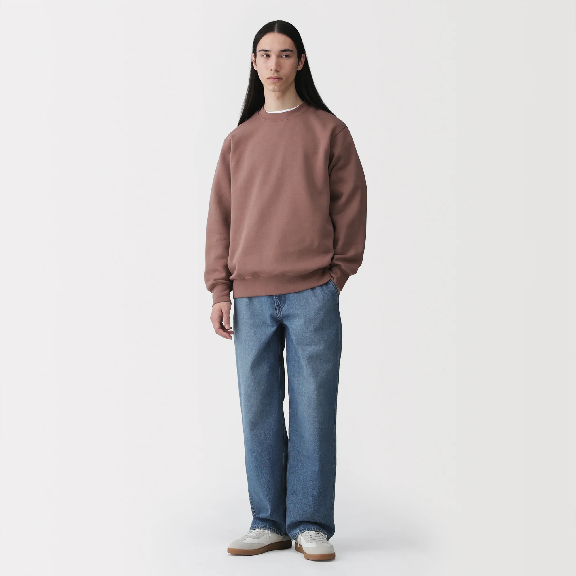 Kapok Blend Denim Wide Pants - Image 4