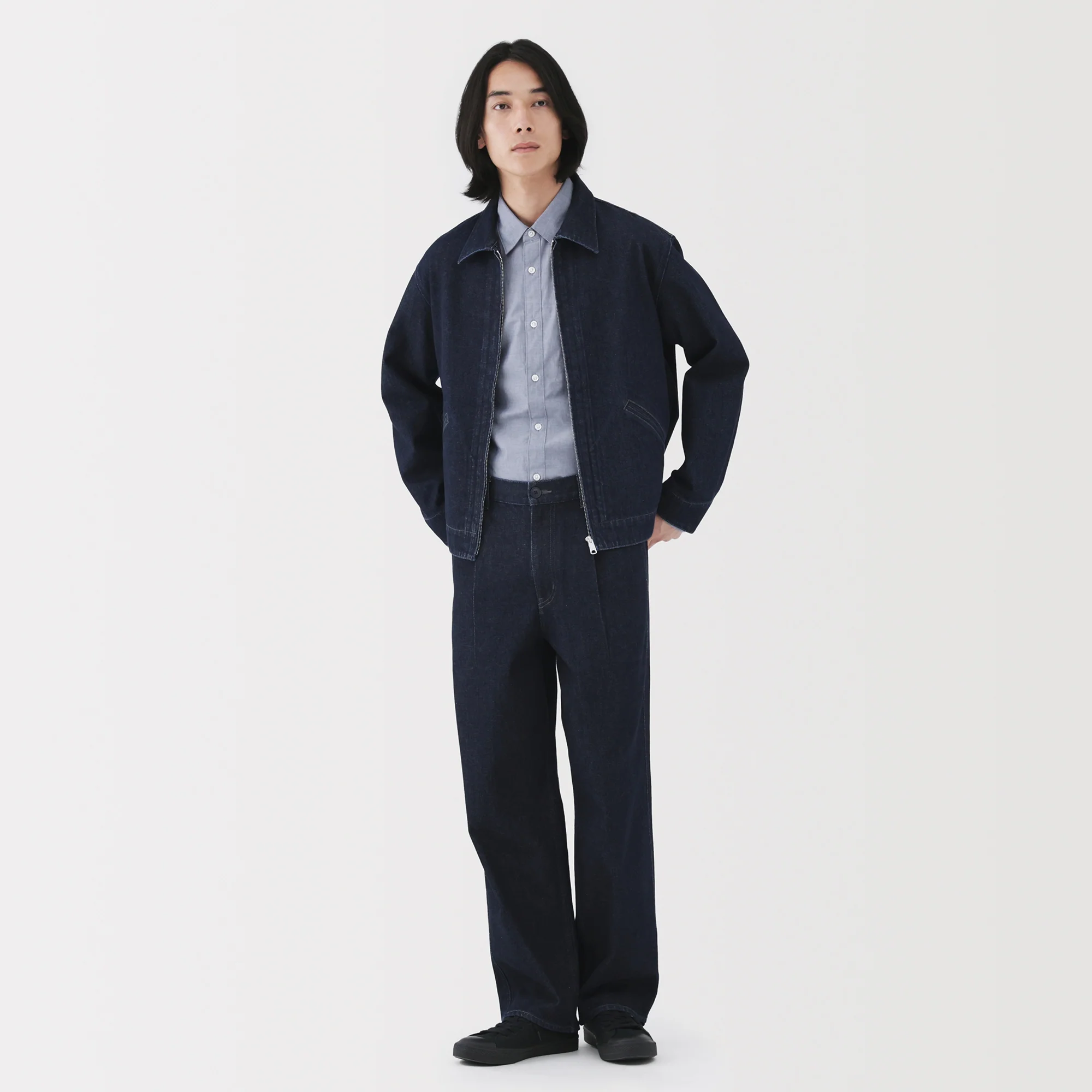 Kapok Blend Denim Work Trousers - Image 4