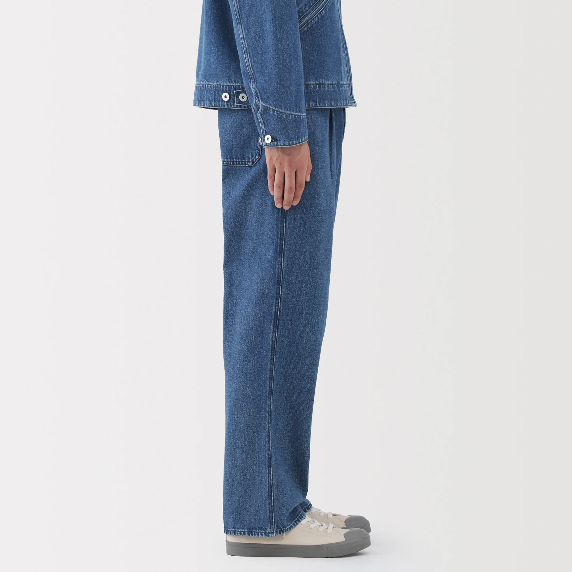 Kapok Blend Denim Work Trousers - Image 5