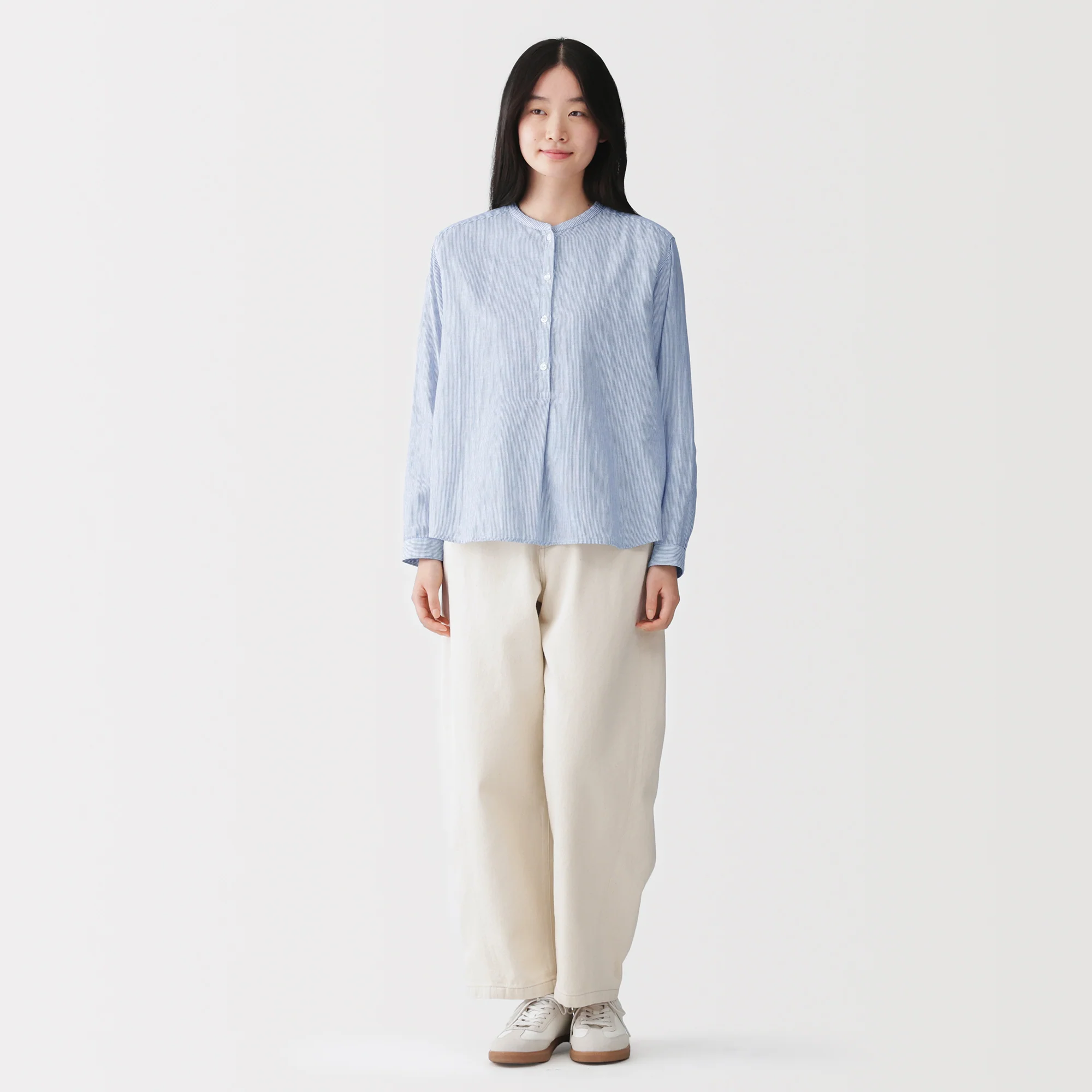 Kapok Blend Double Gauze Blouse - Image 13