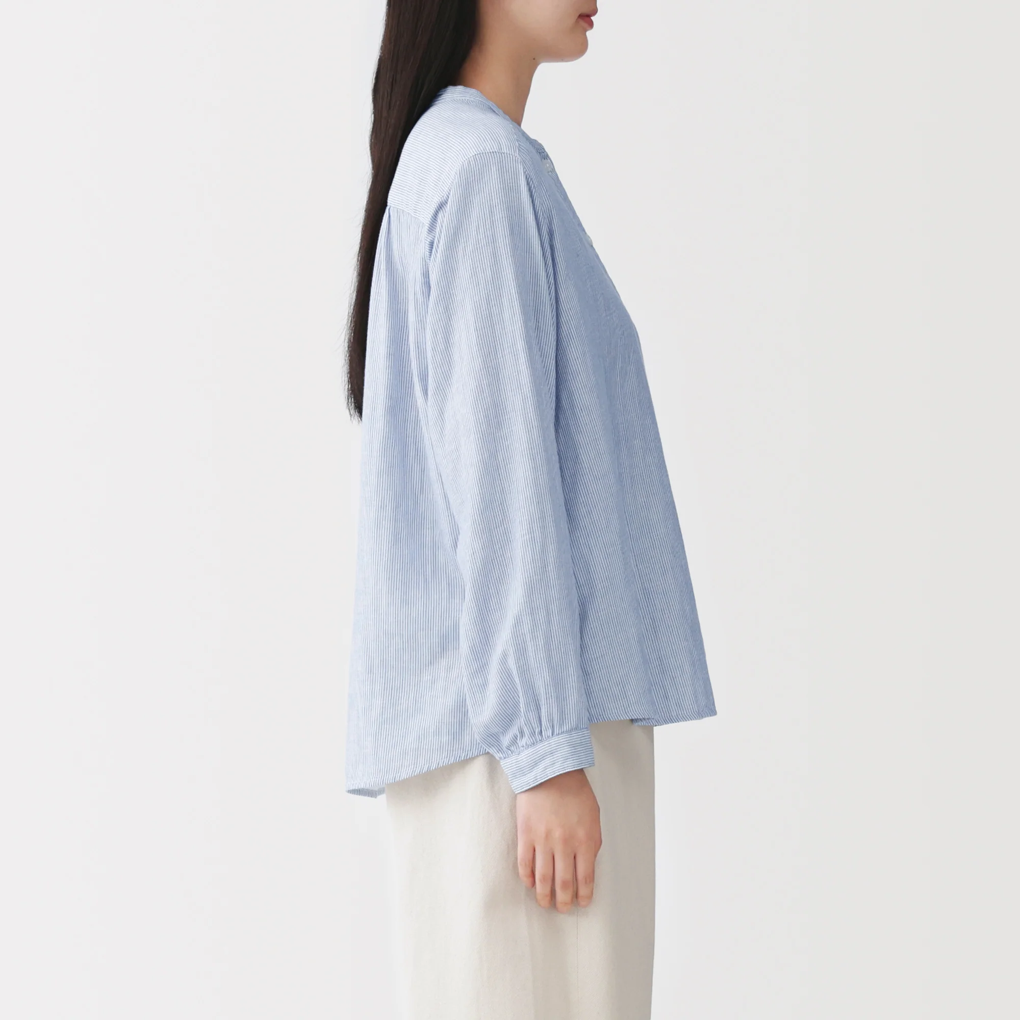 Kapok Blend Double Gauze Blouse - Image 14