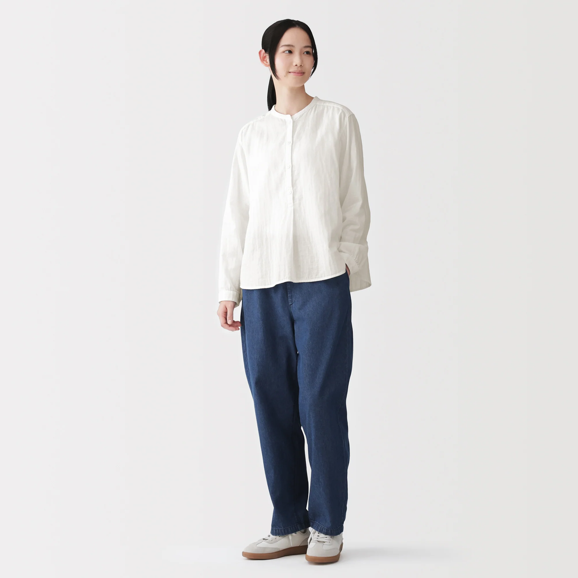 Kapok Blend Double Gauze Blouse - Image 22
