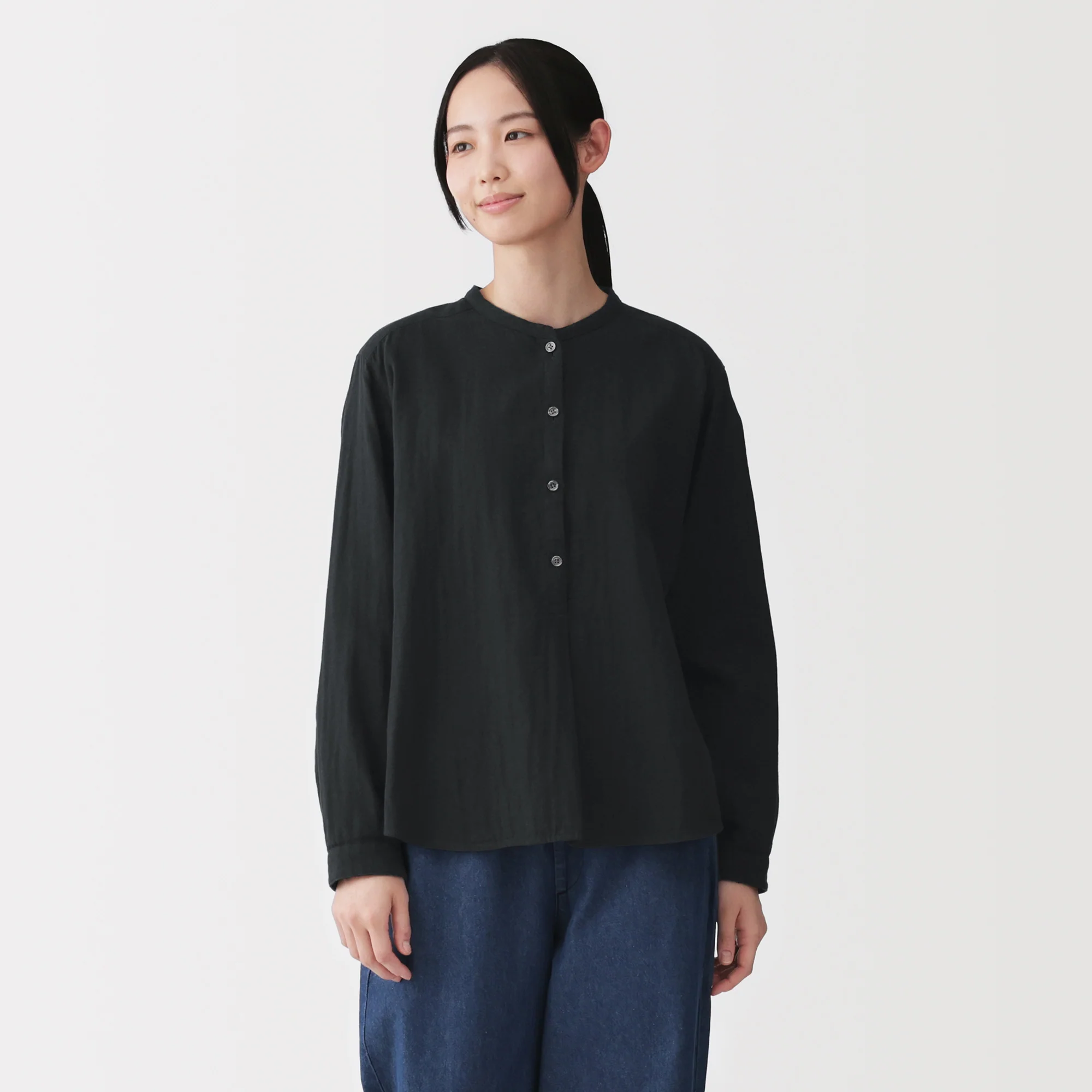 Kapok Blend Double Gauze Blouse - Image 30