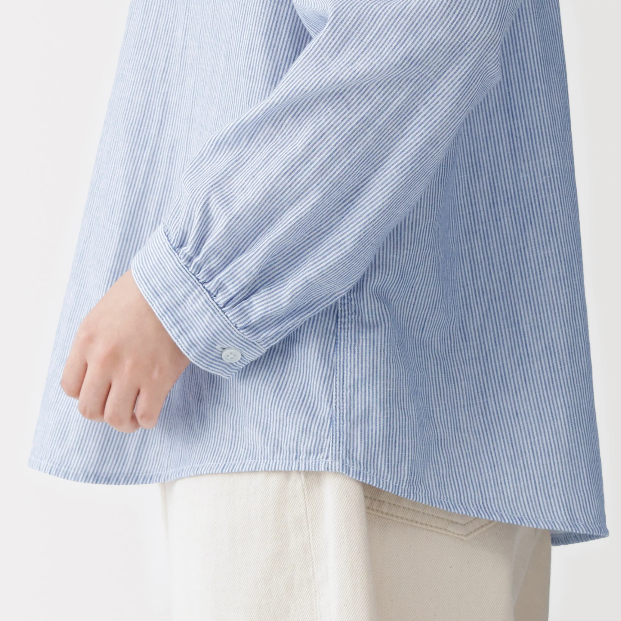 Kapok Blend Double Gauze Blouse - Image 8