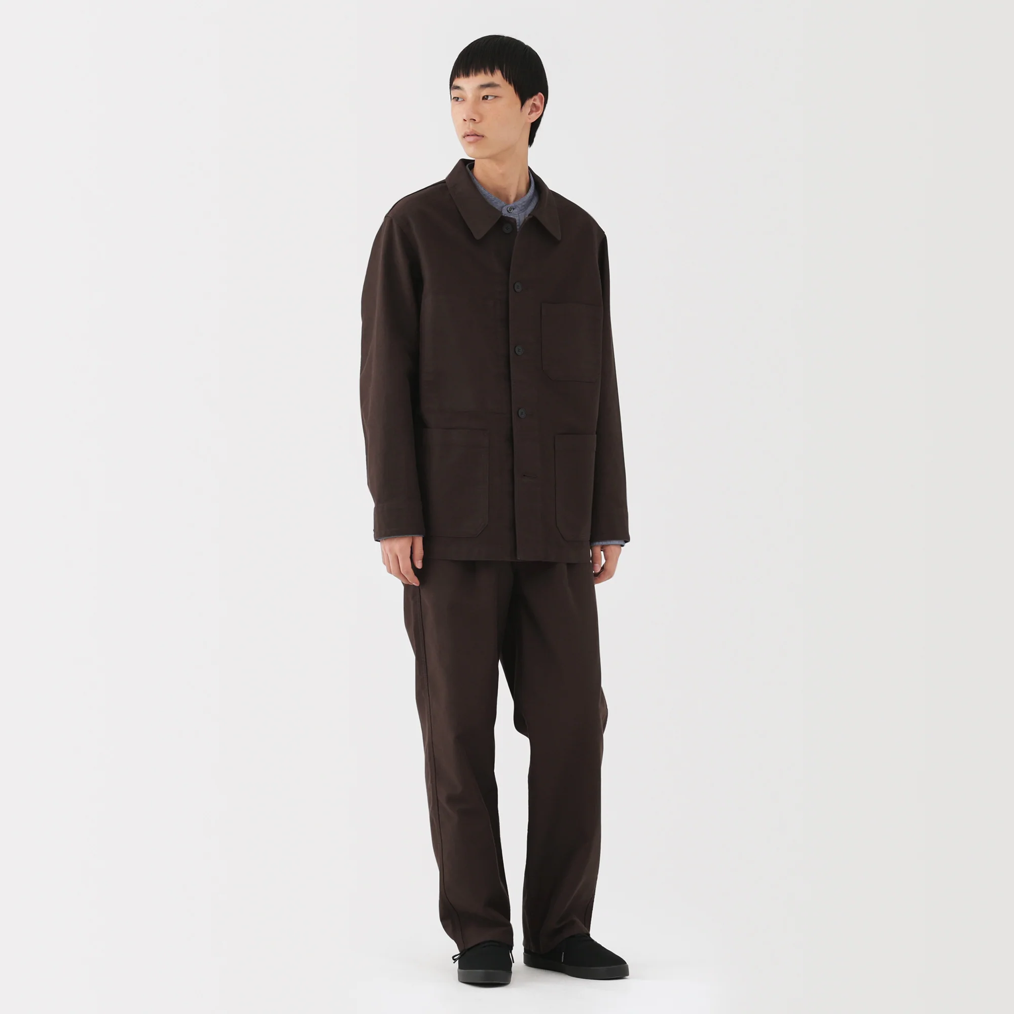 Kapok Blend Moleskin Coverall Jacket - Image 22