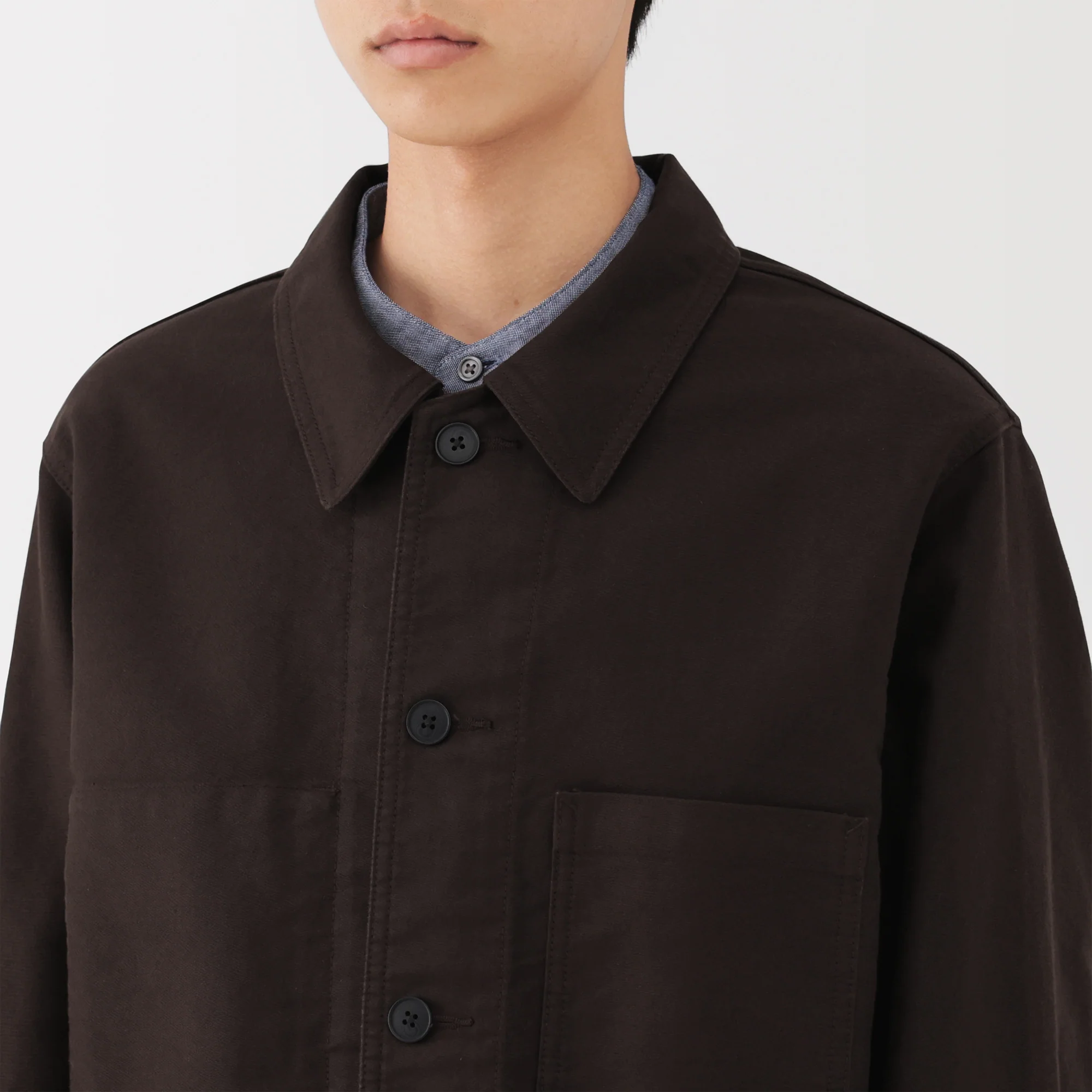 Kapok Blend Moleskin Coverall Jacket - Image 25